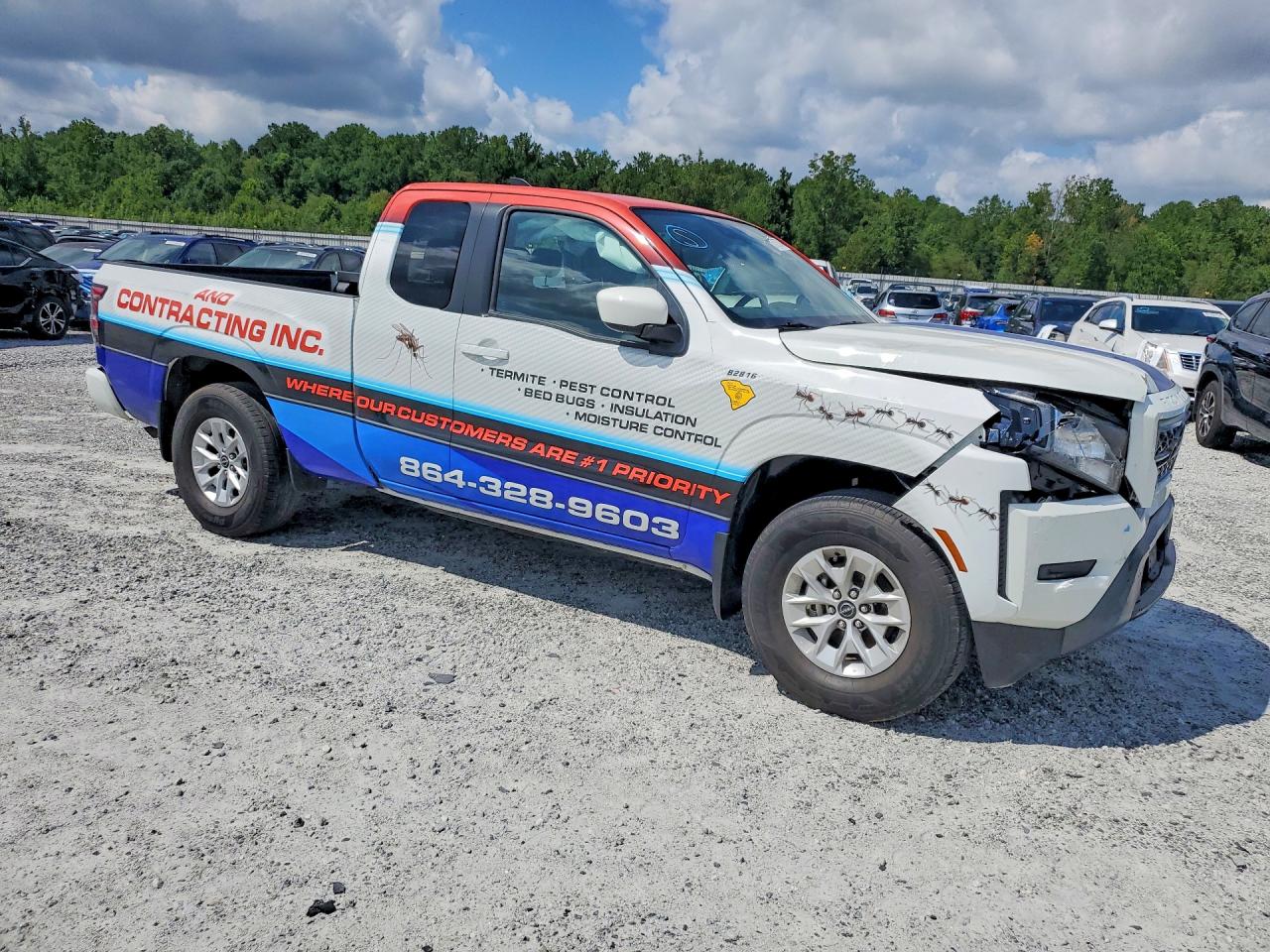 2024 Nissan Frontier Sv White vin: 1N6ED1CL7RN635039