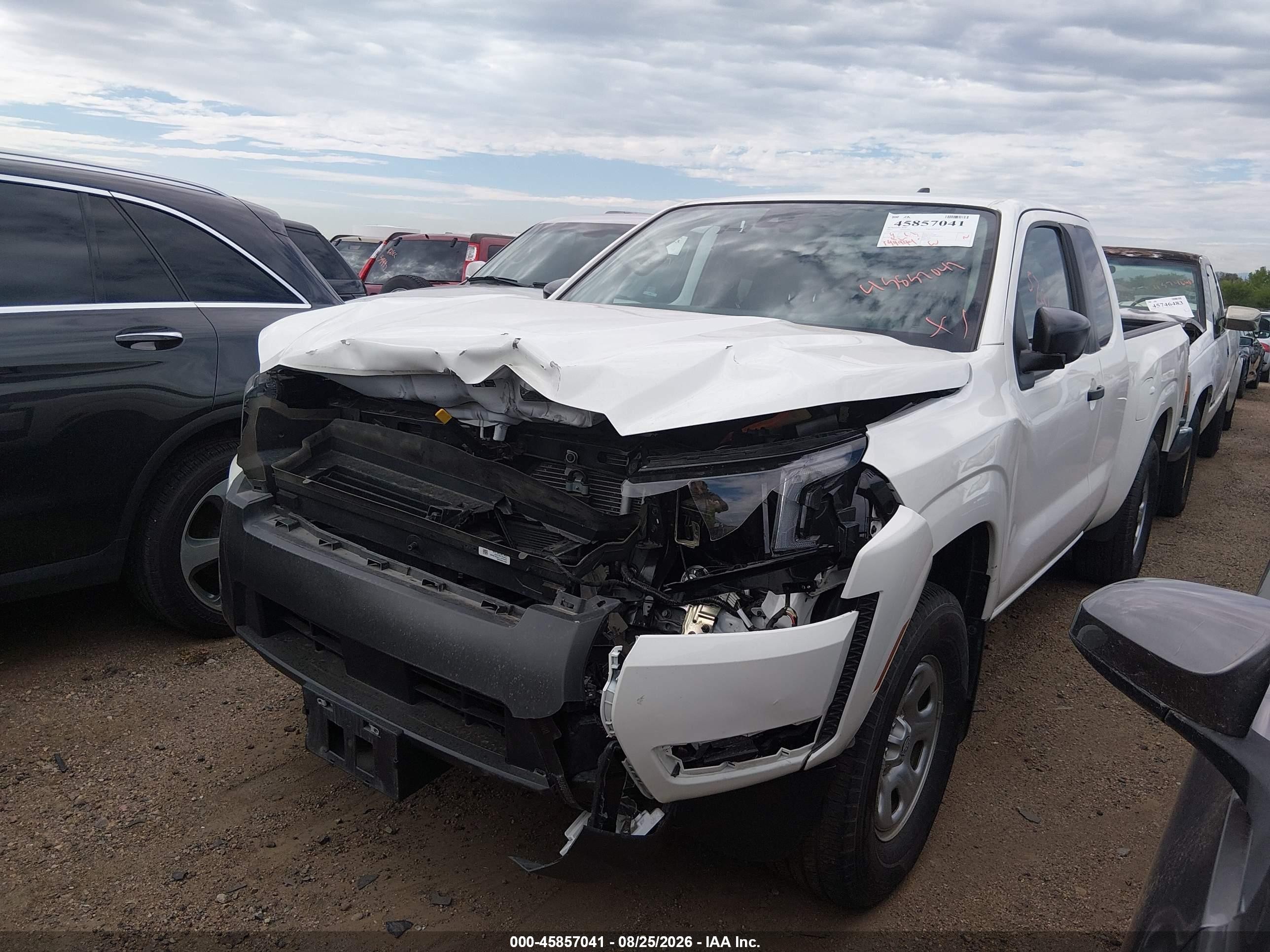 2025 Nissan Frontier King Cab S 4x4 White vin: 1N6ED1CM1SN649422