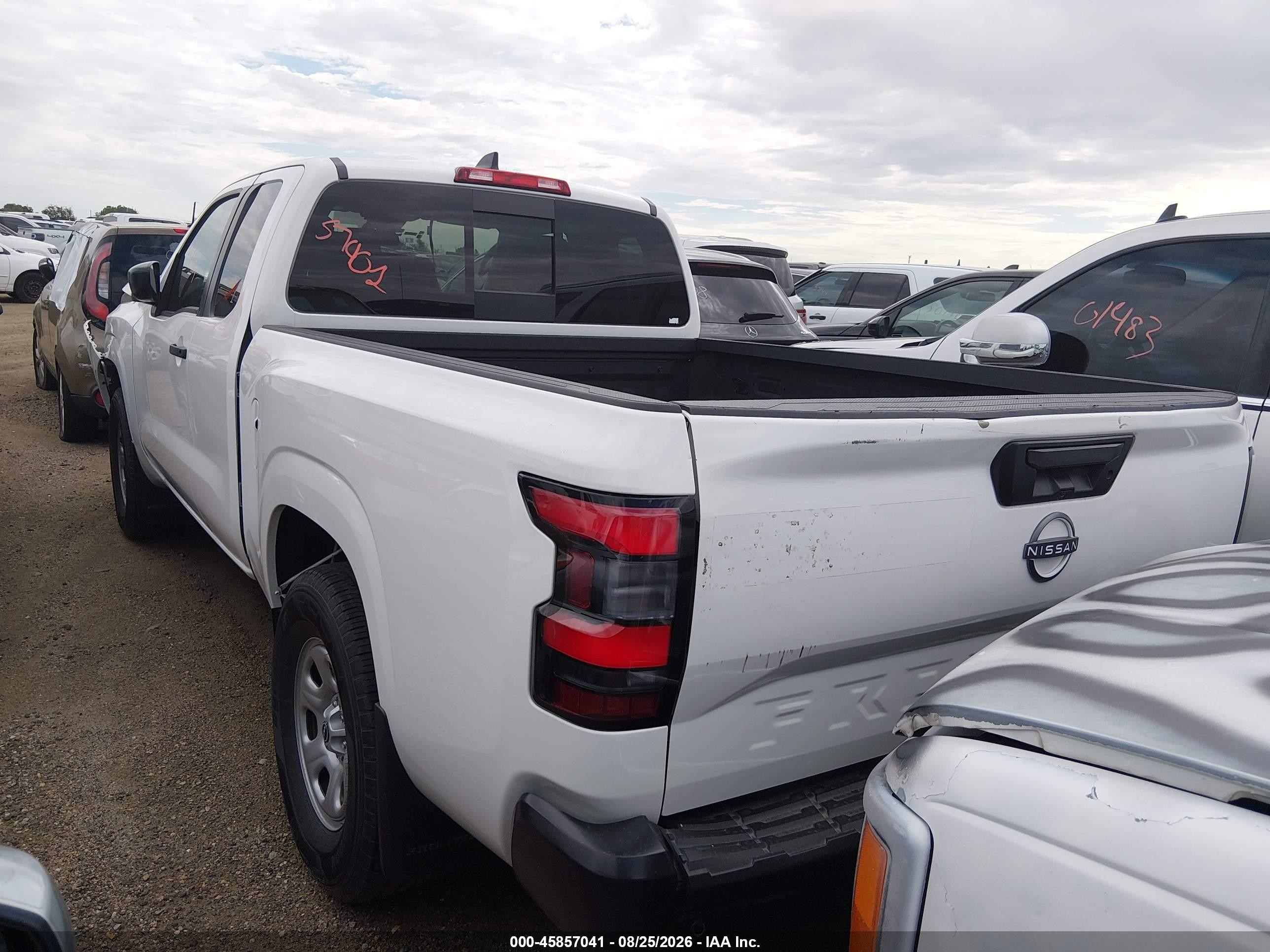 2025 Nissan Frontier King Cab S 4x4 White vin: 1N6ED1CM1SN649422