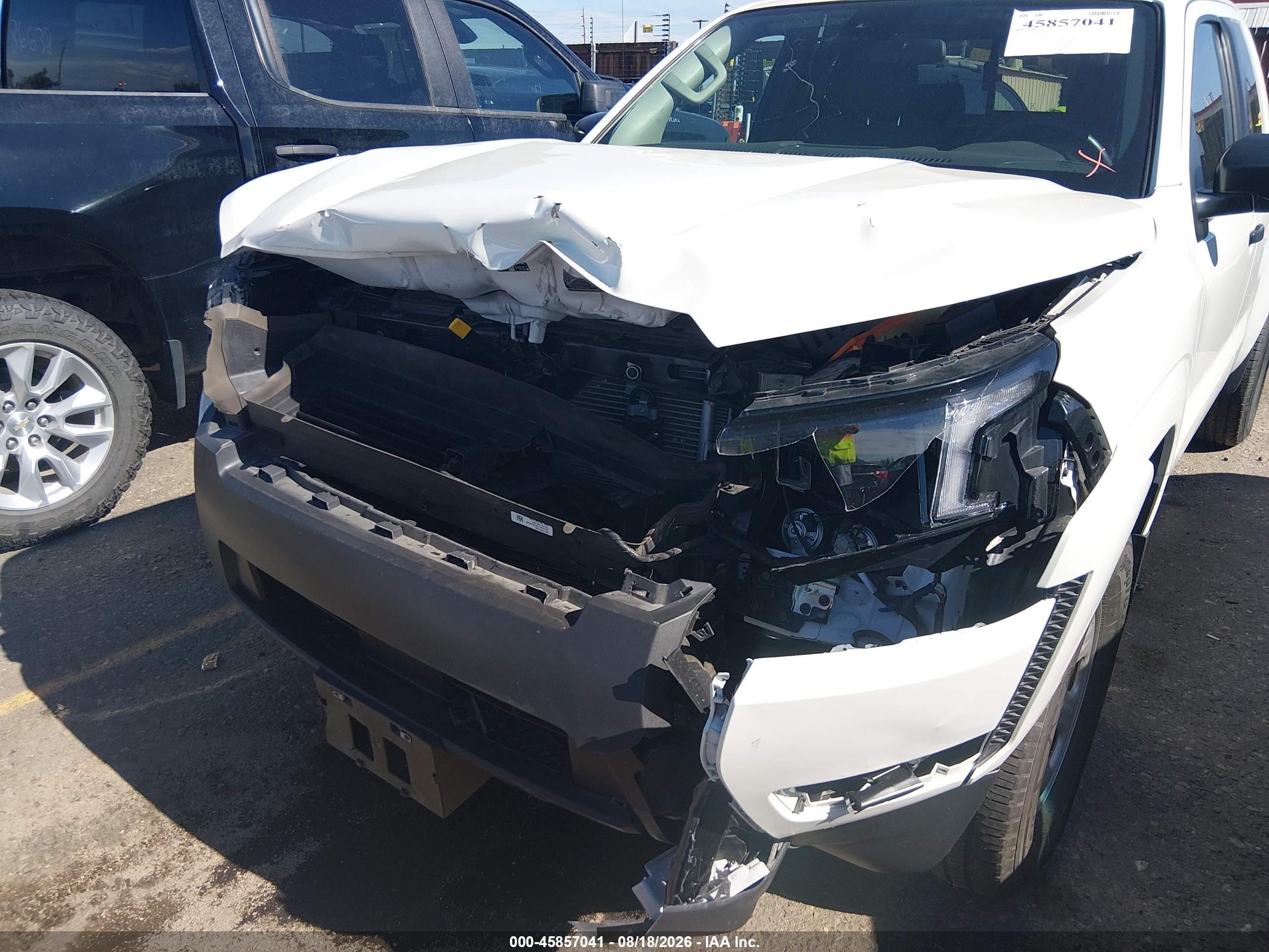 2025 Nissan Frontier King Cab S 4x4 White vin: 1N6ED1CM1SN649422