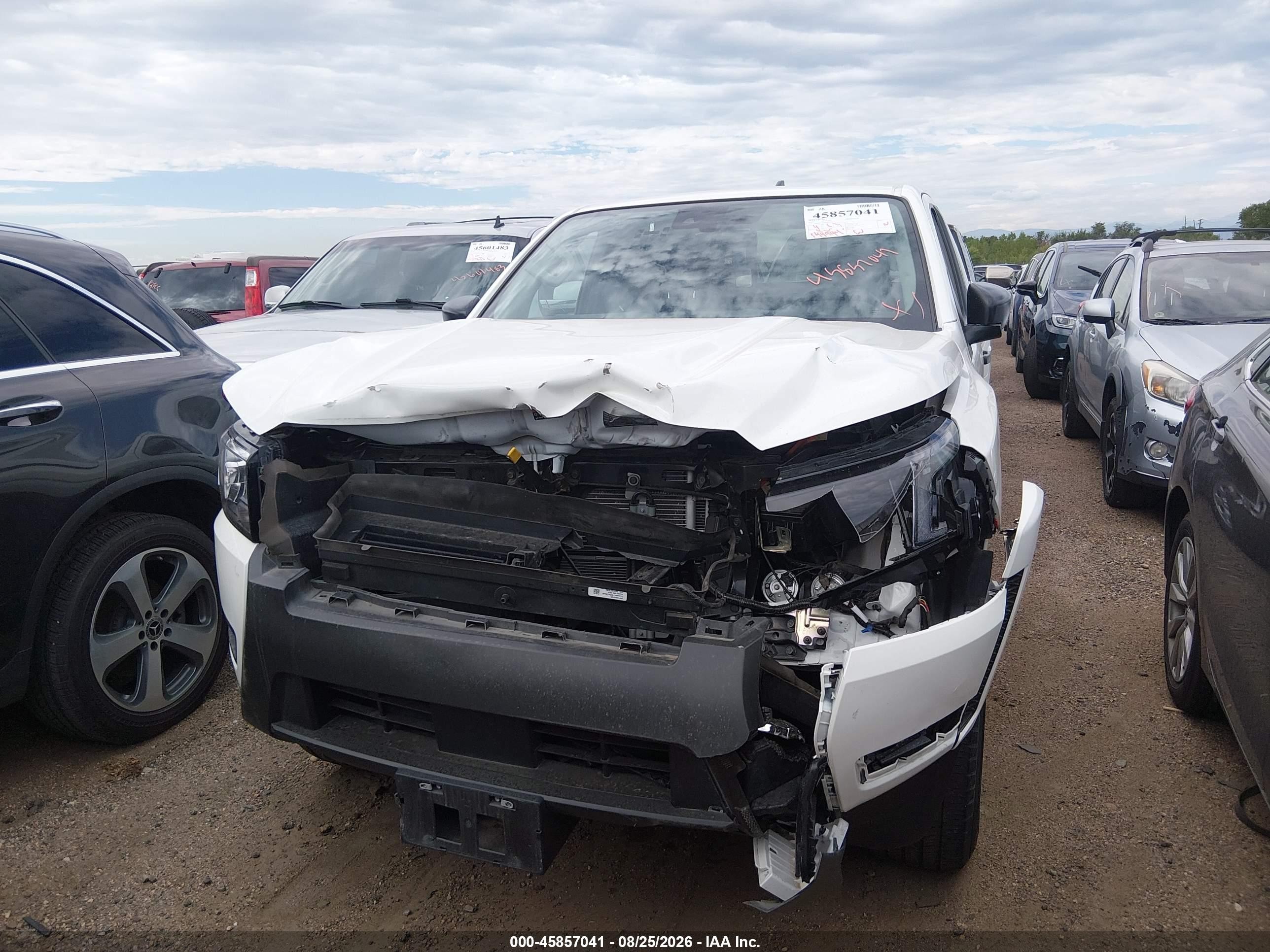 2025 Nissan Frontier King Cab S 4x4 White vin: 1N6ED1CM1SN649422