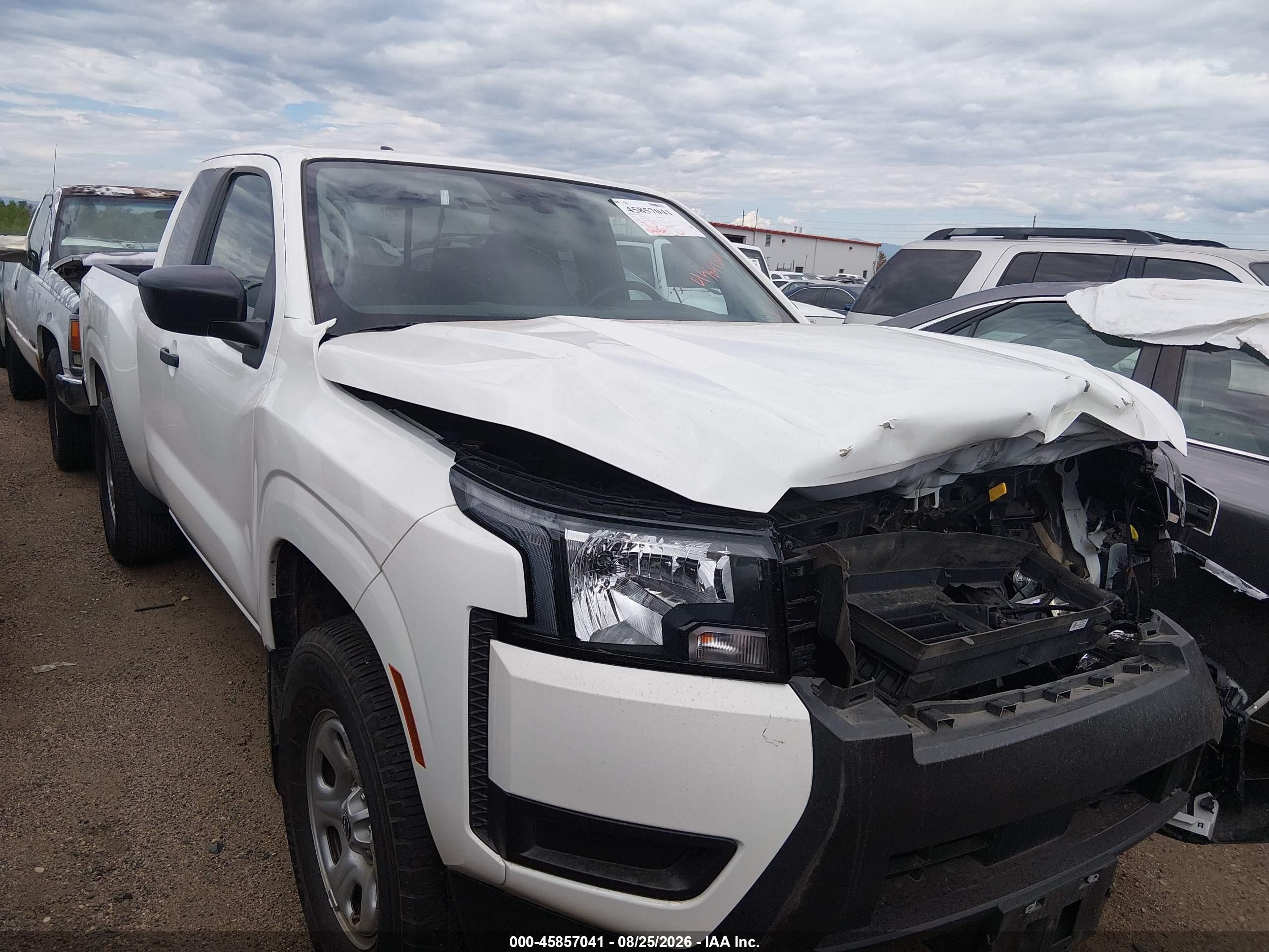 2025 Nissan Frontier King Cab S 4x4 White vin: 1N6ED1CM1SN649422
