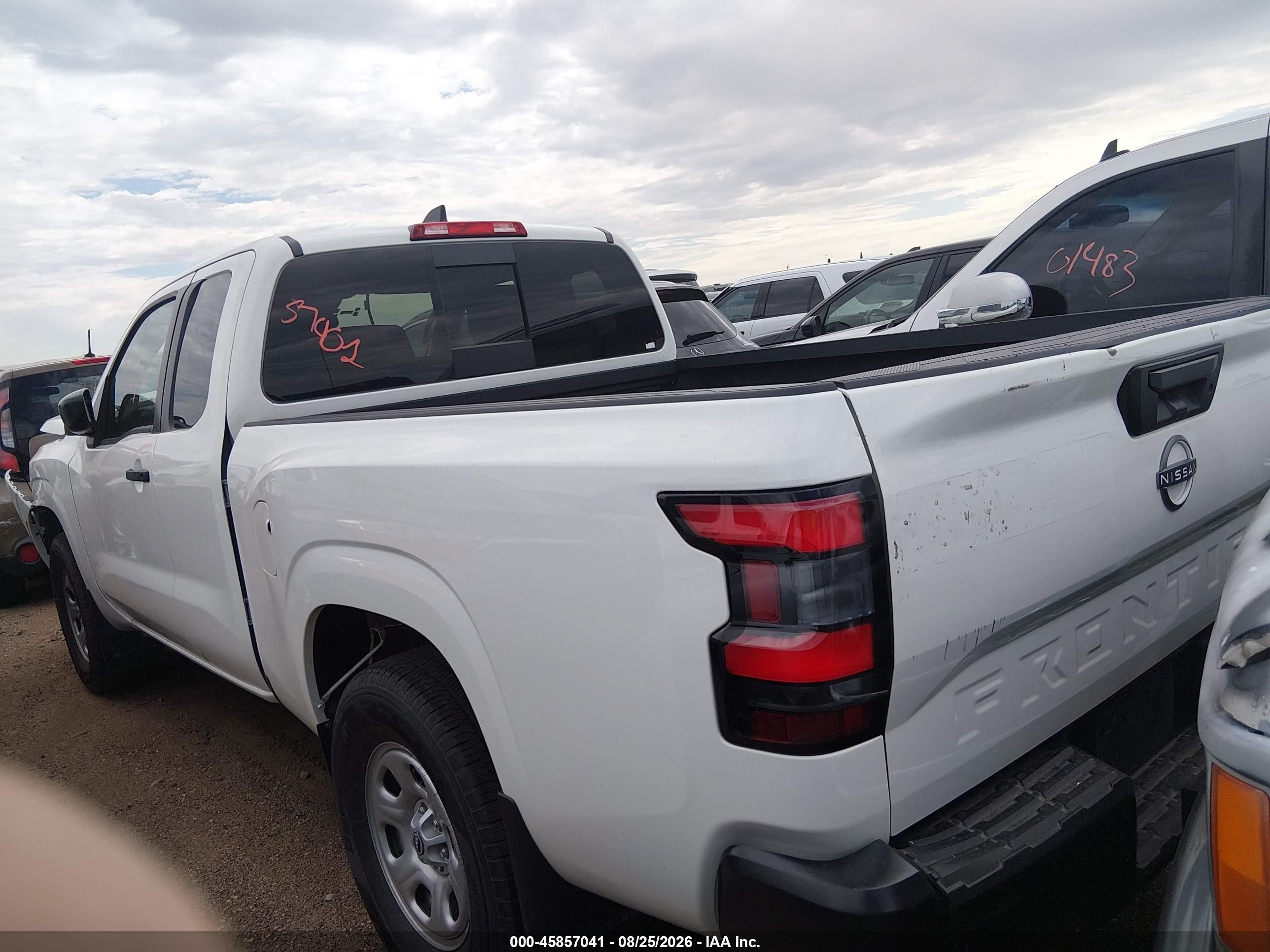 2025 Nissan Frontier King Cab S 4x4 White vin: 1N6ED1CM1SN649422