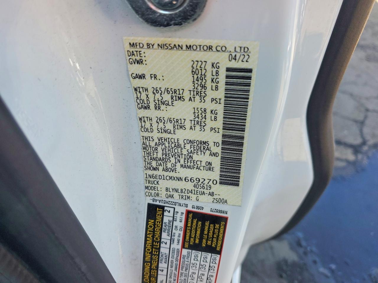 2022 Nissan Frontier Sv Черный vin: 1N6ED1CMXNN669270