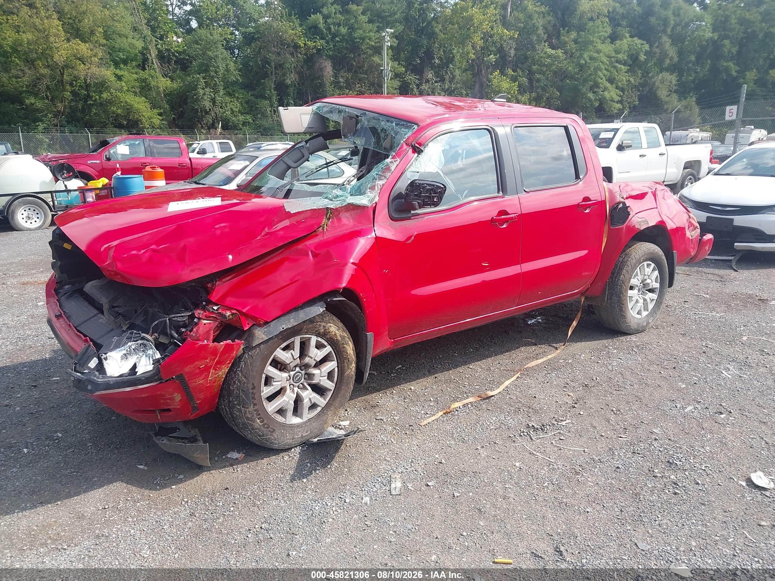 2022 Nissan Frontier Sv 4x4 Red vin: 1N6ED1EK1NN656239