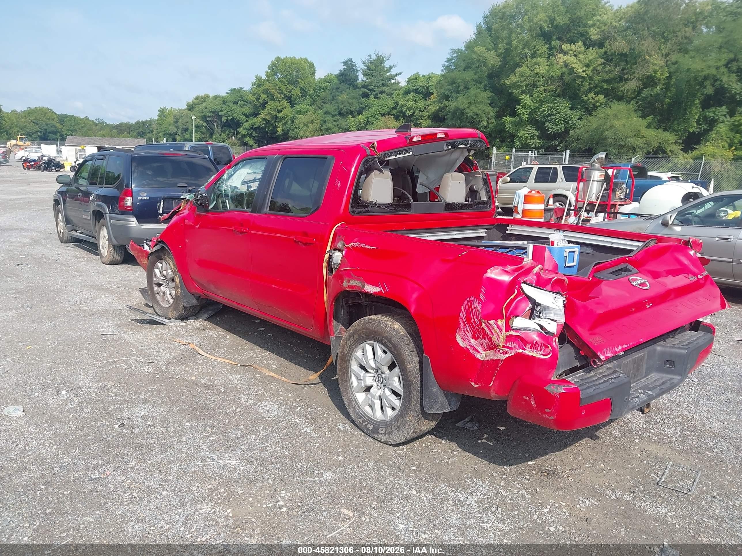 2022 Nissan Frontier Sv 4x4 Red vin: 1N6ED1EK1NN656239
