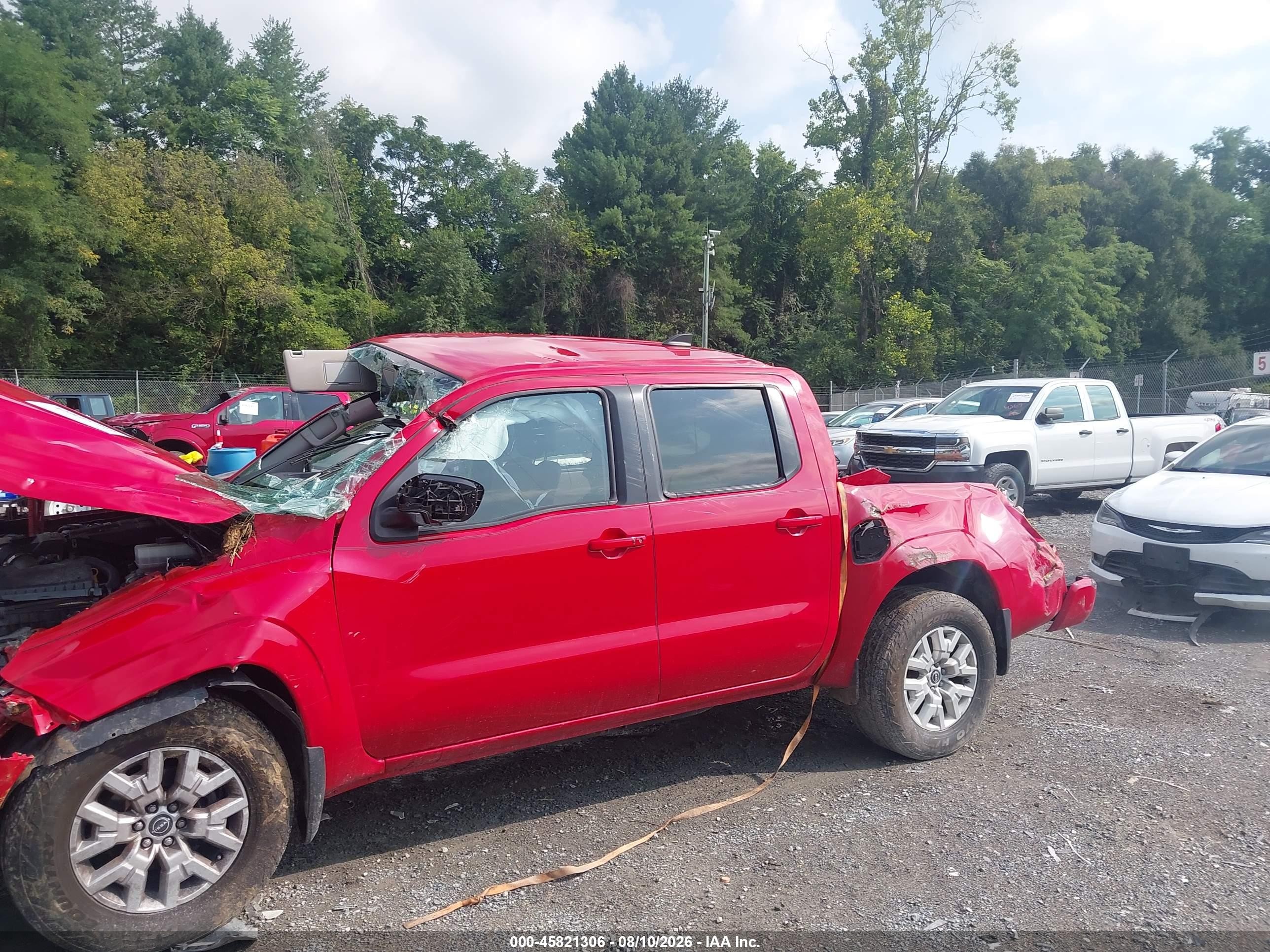 2022 Nissan Frontier Sv 4x4 Red vin: 1N6ED1EK1NN656239