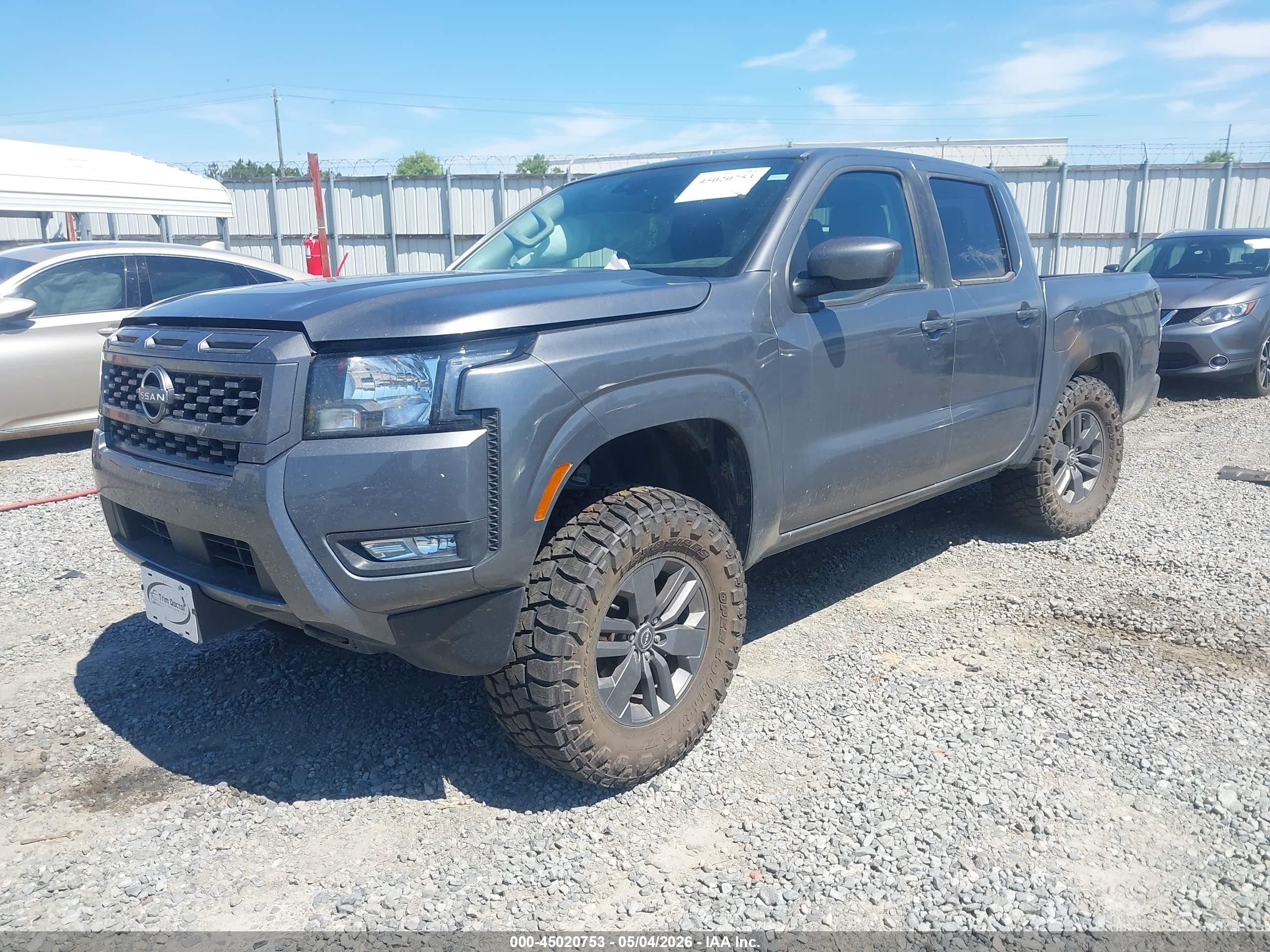 2025 Nissan Frontier Sv 4x4 Gray vin: 1N6ED1EK8SN649980