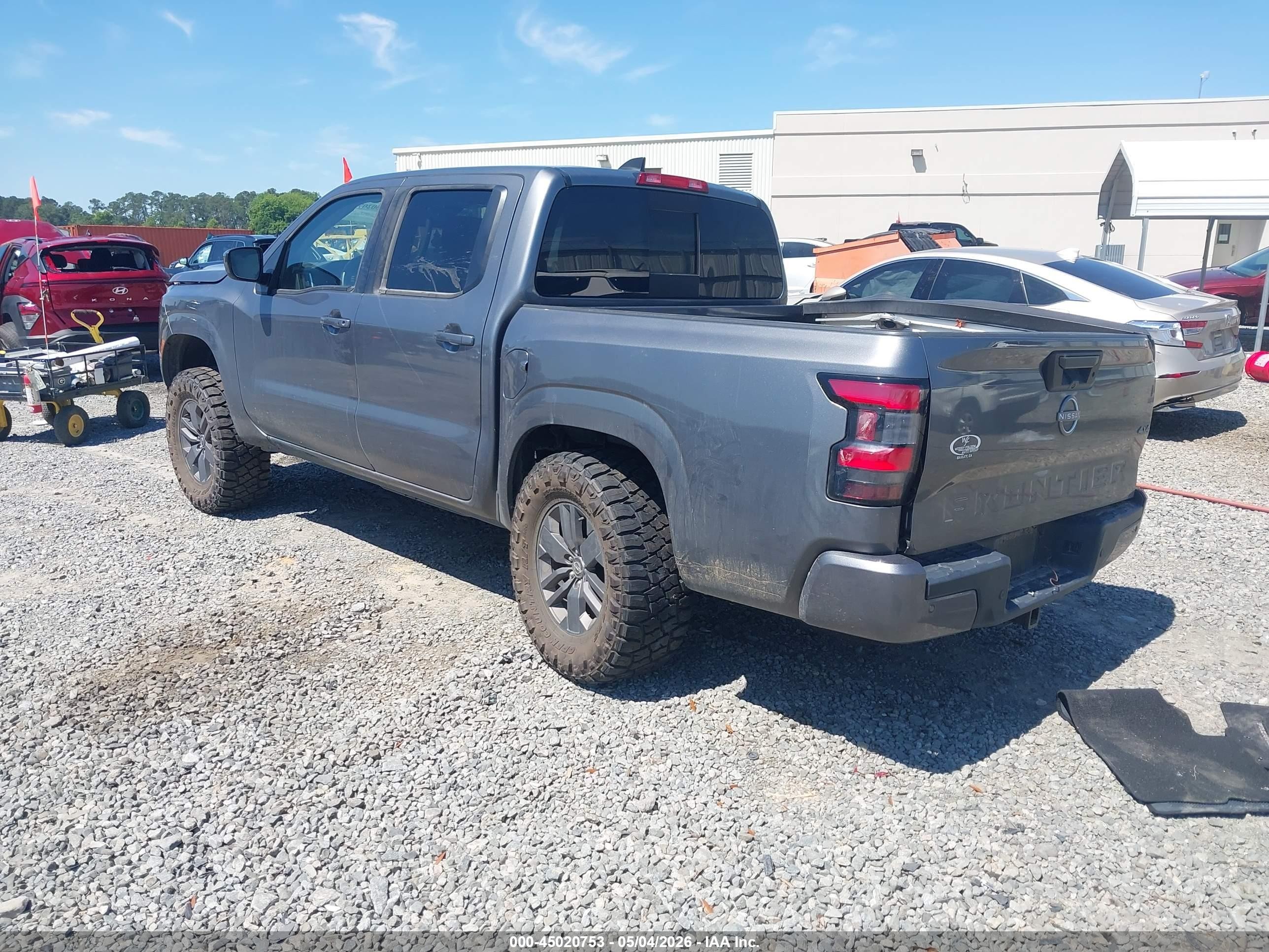 2025 Nissan Frontier Sv 4x4 Gray vin: 1N6ED1EK8SN649980
