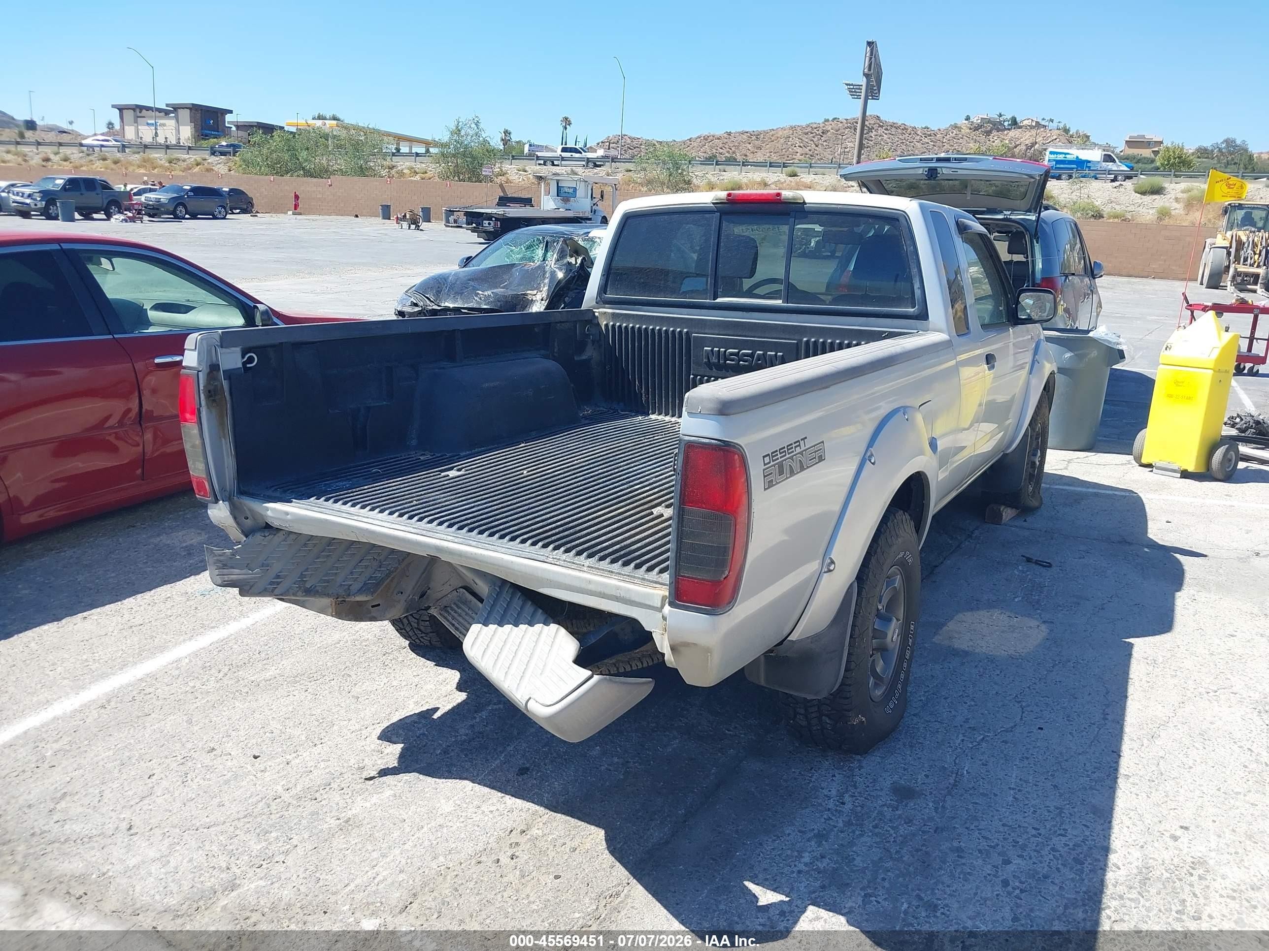 2004 Nissan Frontier Desert Runner Xe-v6 Silver vin: 1N6ED26T14C481708