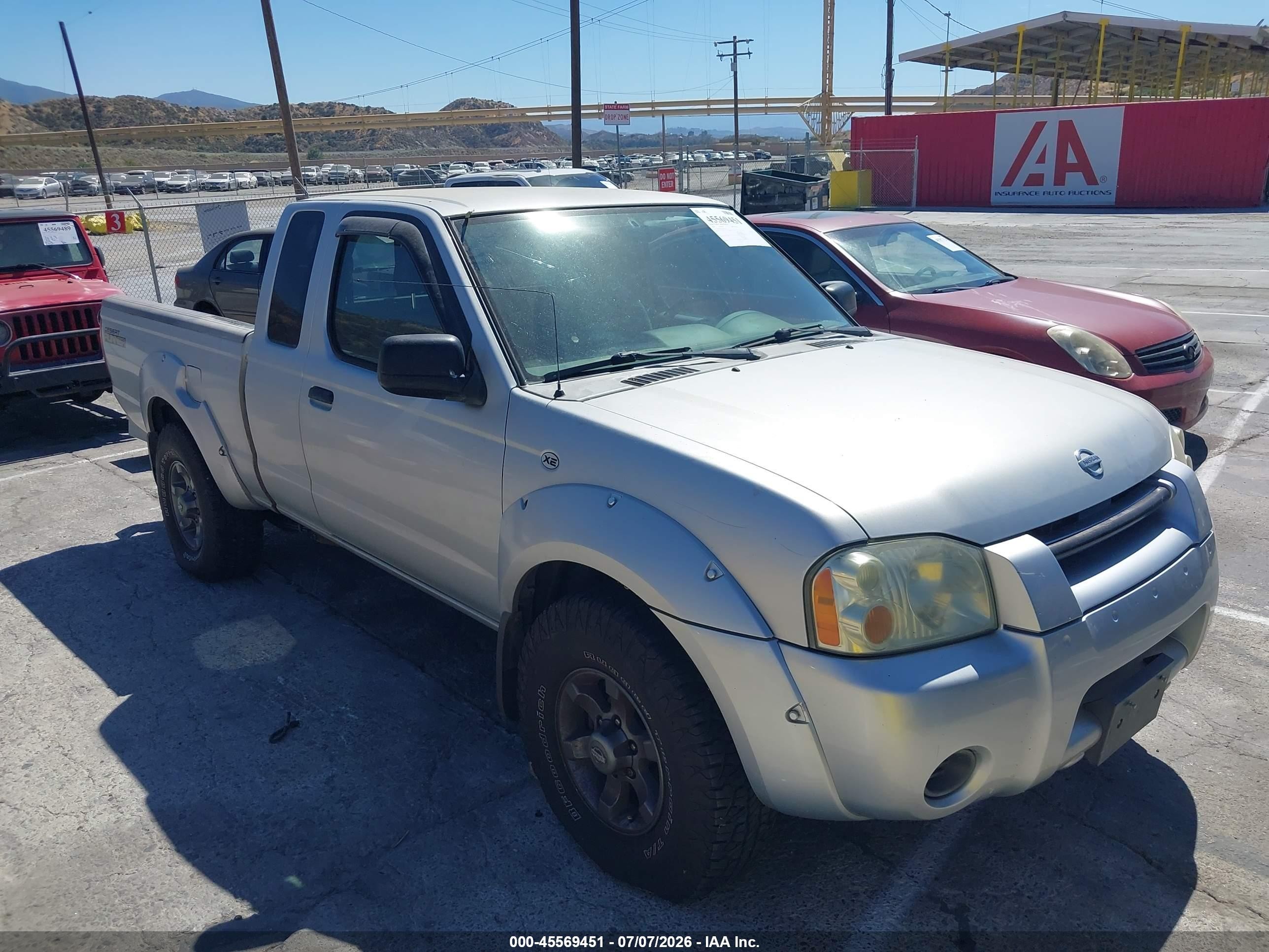 2004 Nissan Frontier Desert Runner Xe-v6 Silver vin: 1N6ED26T14C481708