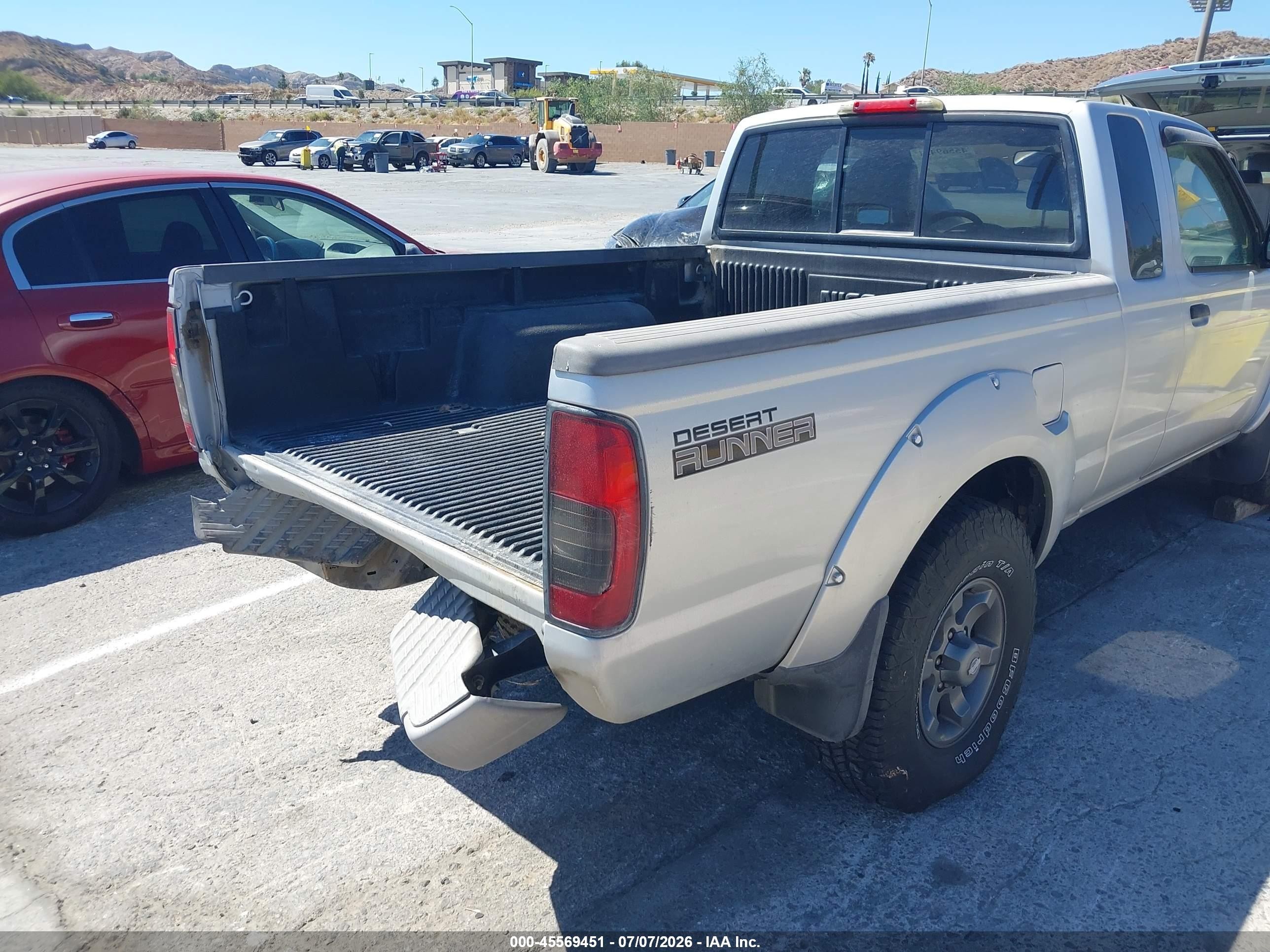 2004 Nissan Frontier Desert Runner Xe-v6 Silver vin: 1N6ED26T14C481708