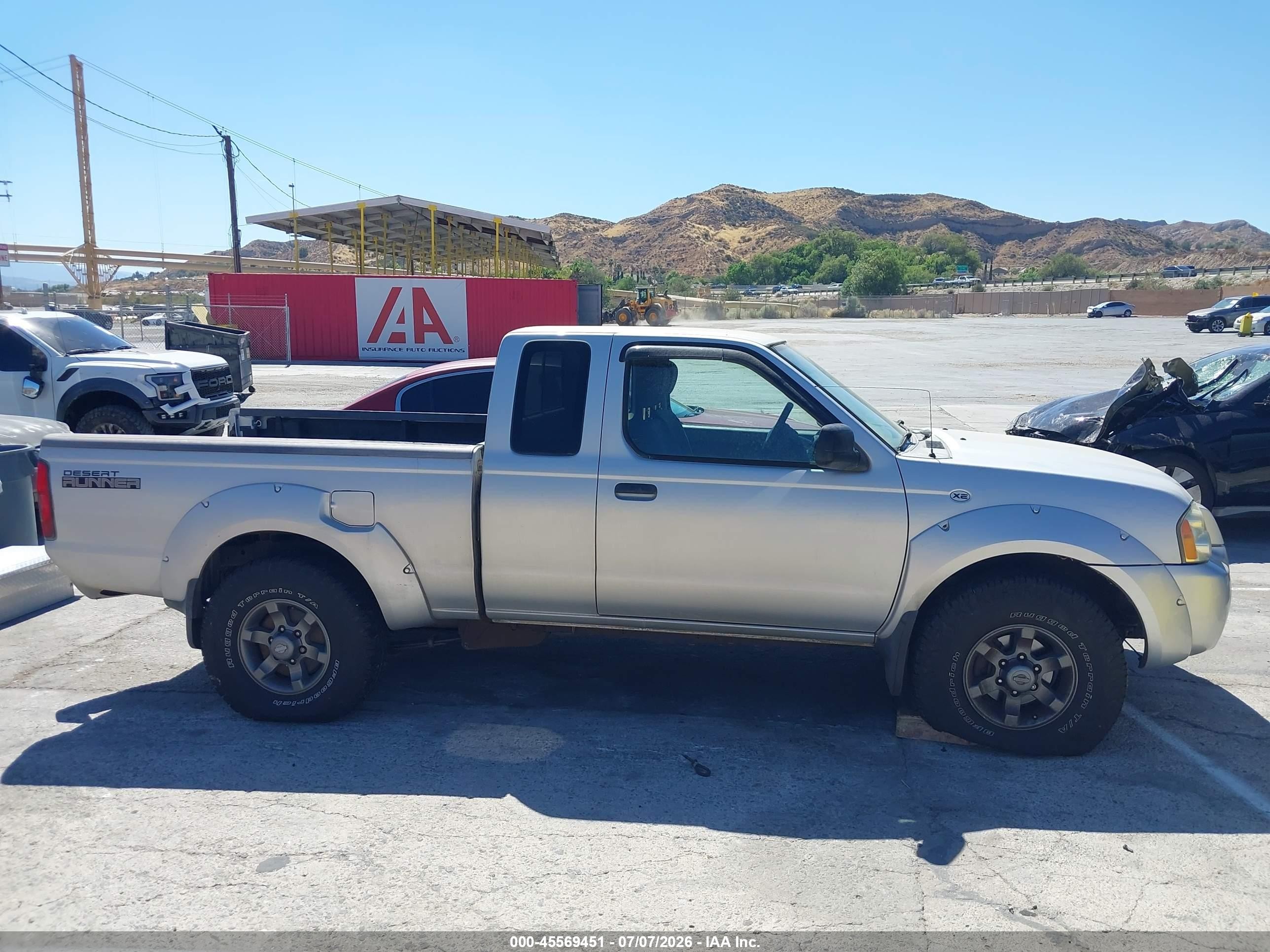 2004 Nissan Frontier Desert Runner Xe-v6 Silver vin: 1N6ED26T14C481708