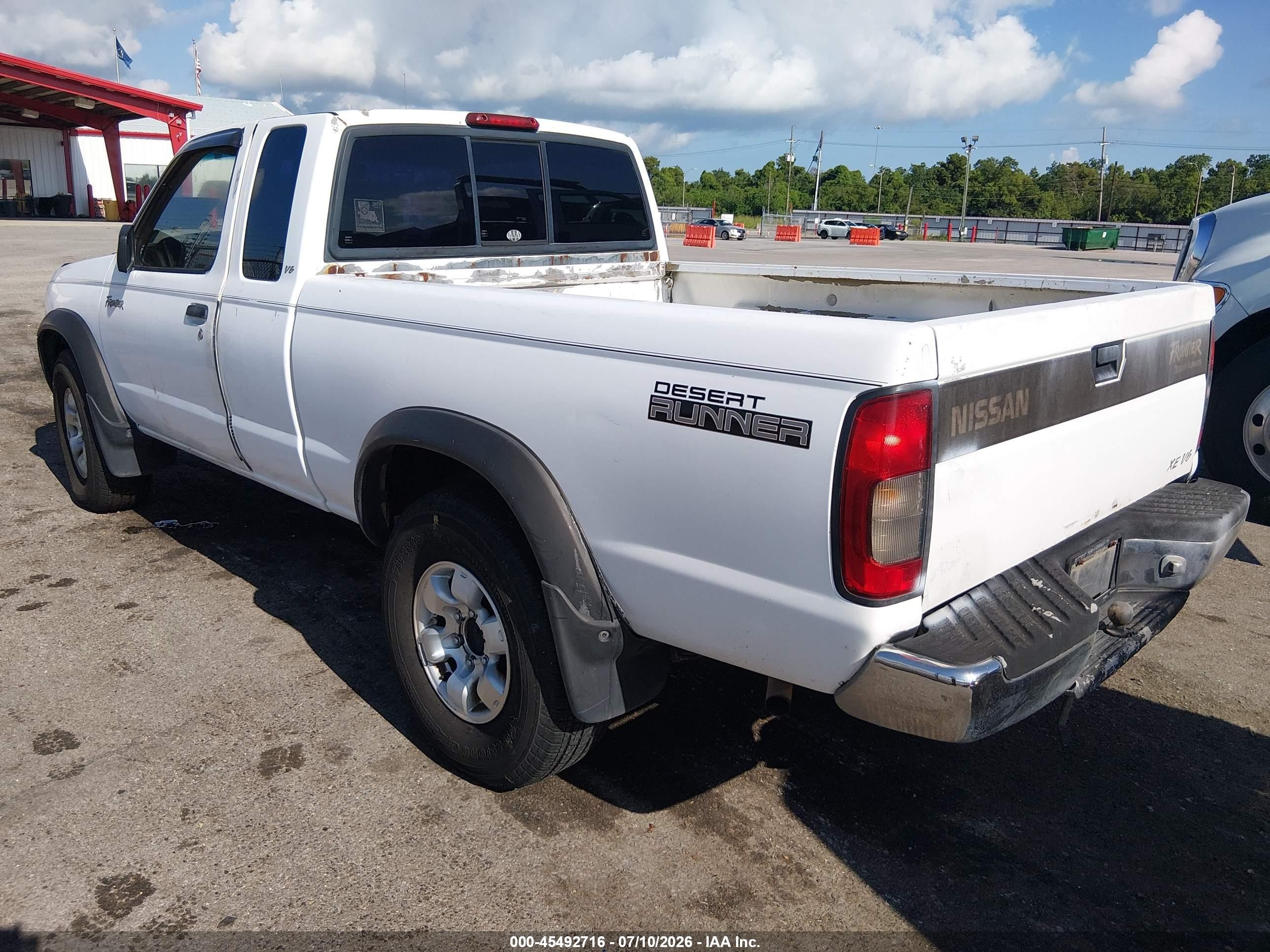 2000 Nissan Frontier 2wd Se/xe White vin: 1N6ED26T4YC401453