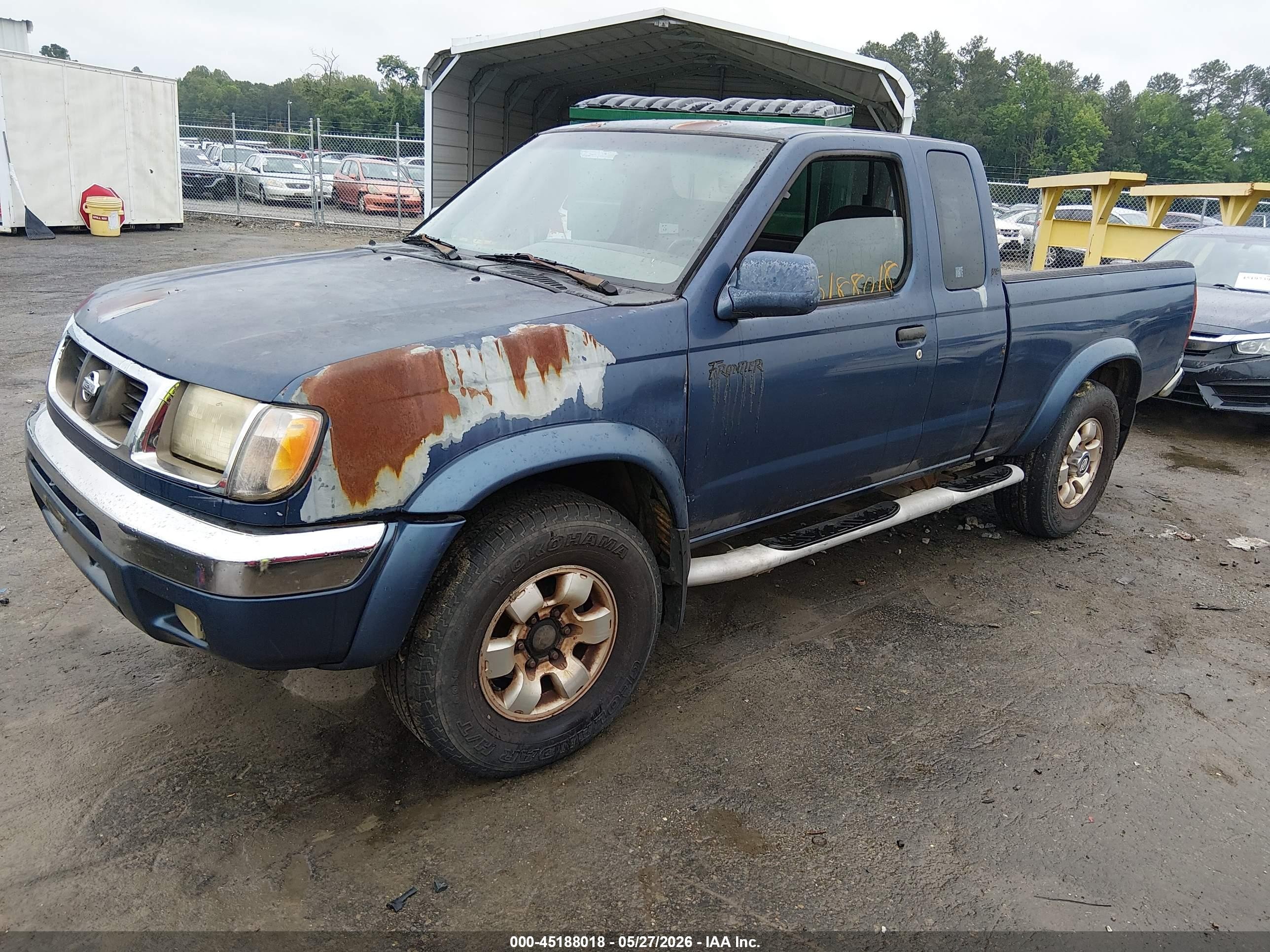 2000 Nissan Frontier Desert Runner Se-v6/desert Runner Xe-v6 Blue vin: 1N6ED26T8YC302053