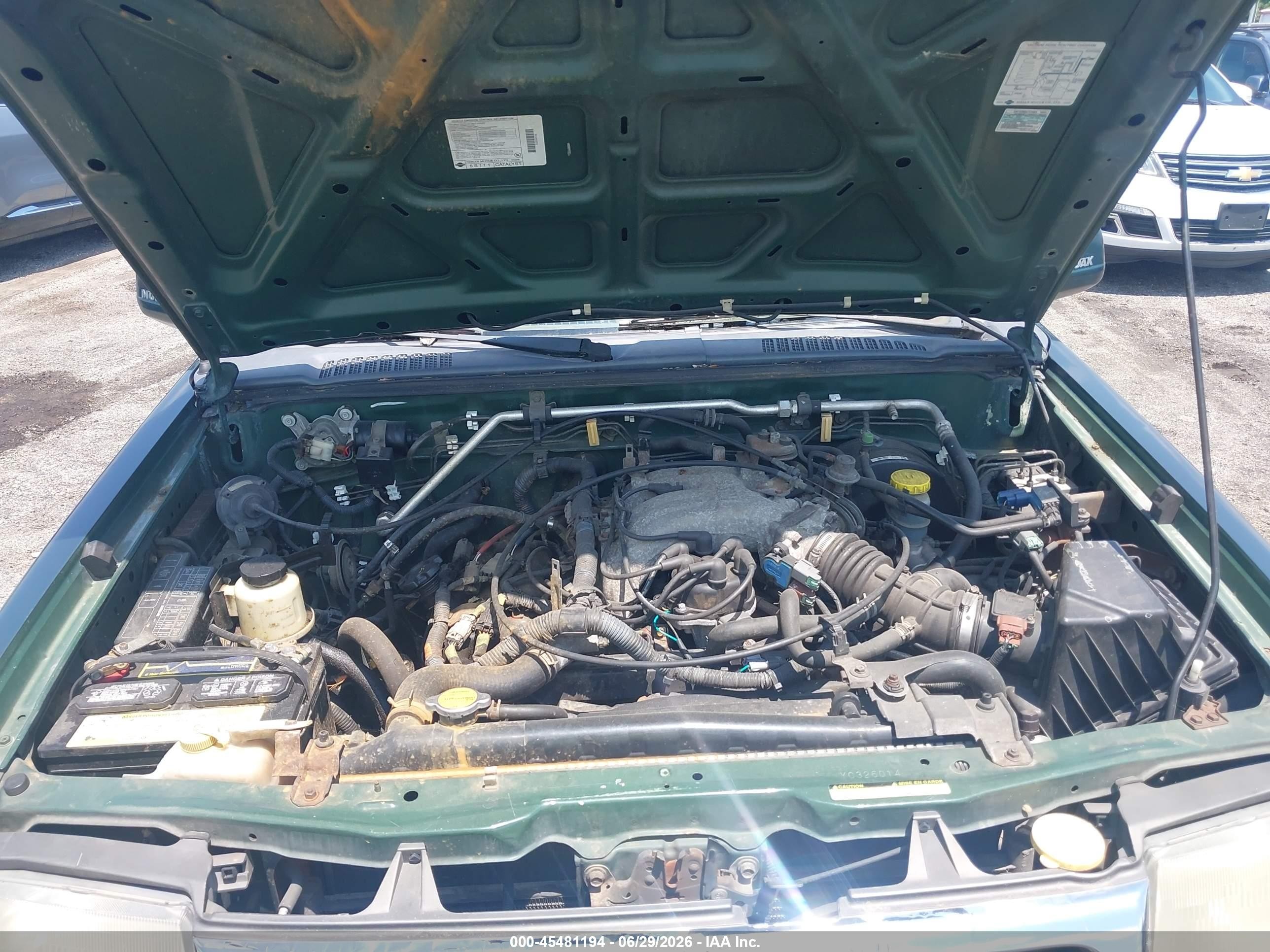 2000 Nissan Frontier 2wd Se/xe Зеленый vin: 1N6ED26T8YC326014