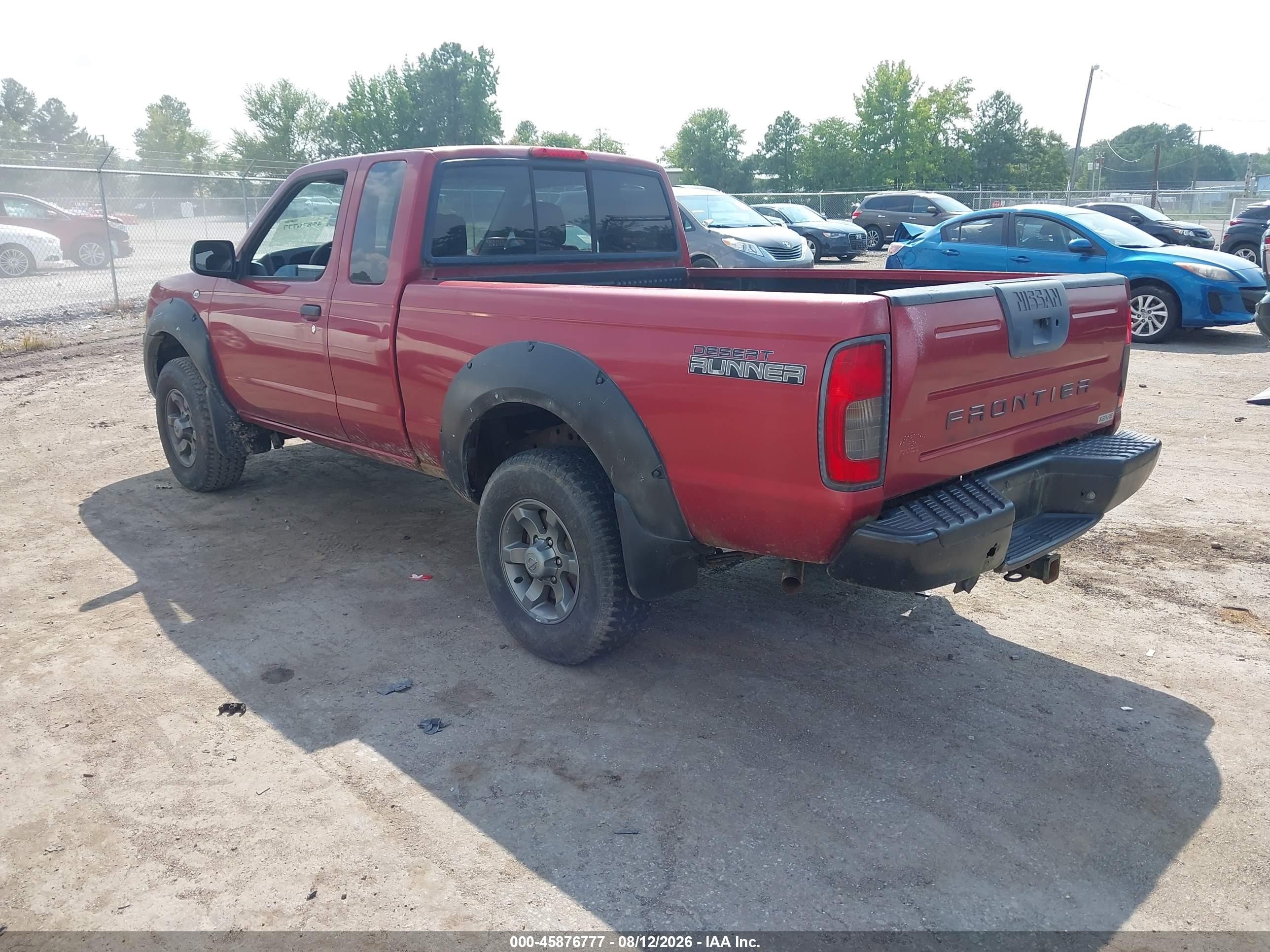 2001 Nissan Frontier Desert Runner Xe-v6 Burgundy vin: 1N6ED26T91C395185