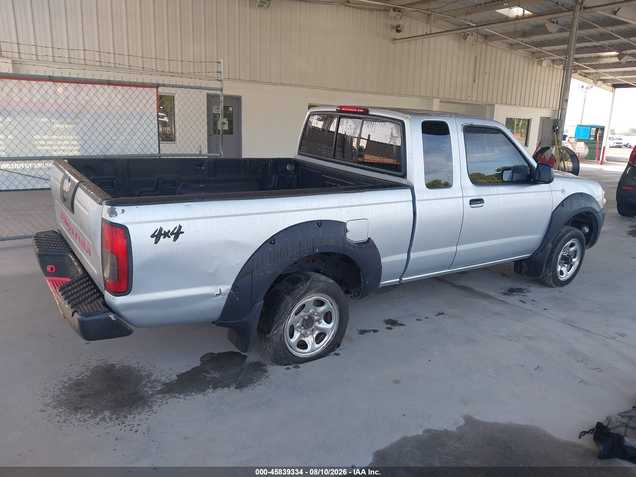 2001 Nissan Frontier Xe-v6 Silver vin: 1N6ED26Y01C315509