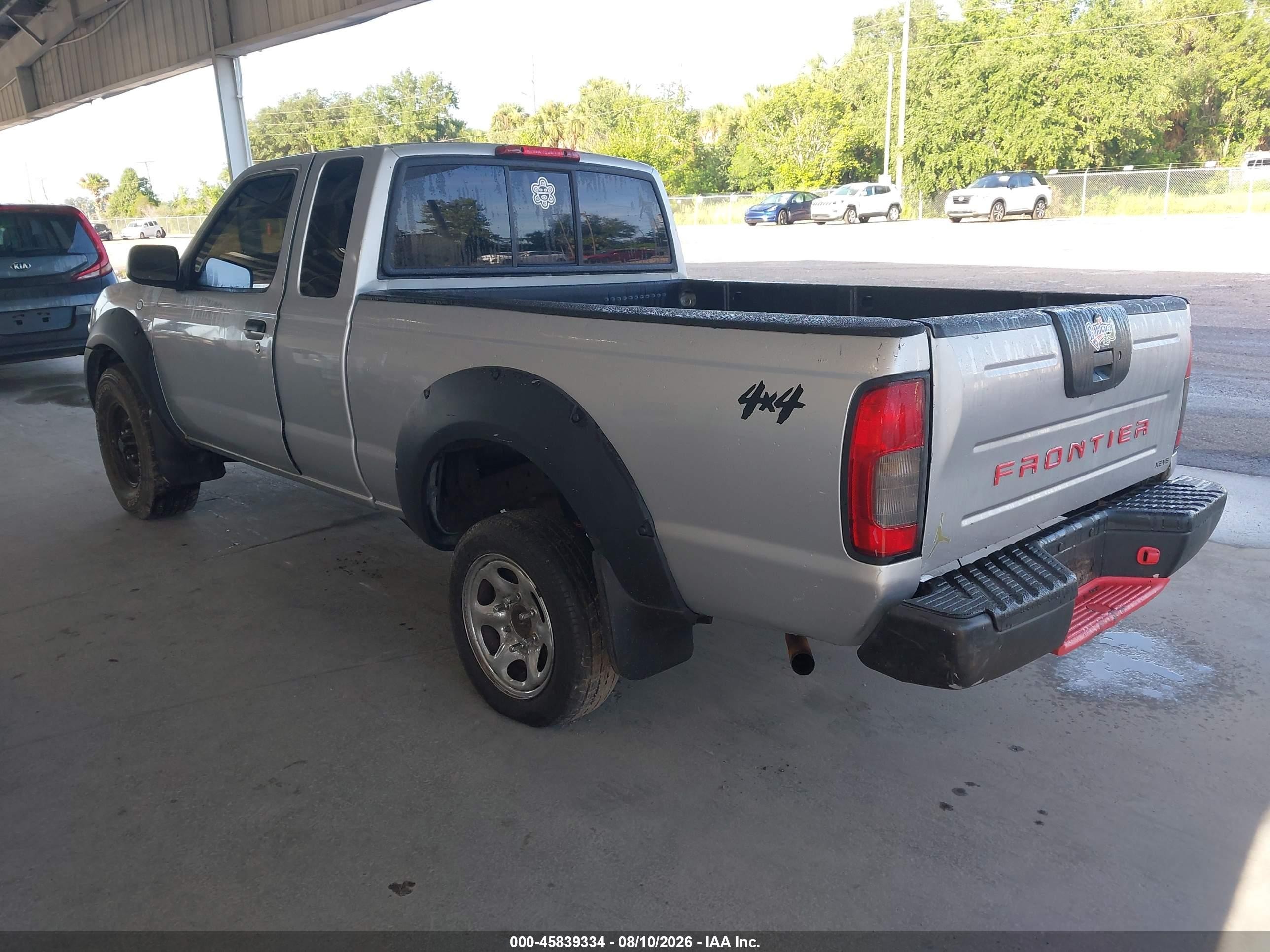 2001 Nissan Frontier Xe-v6 Silver vin: 1N6ED26Y01C315509