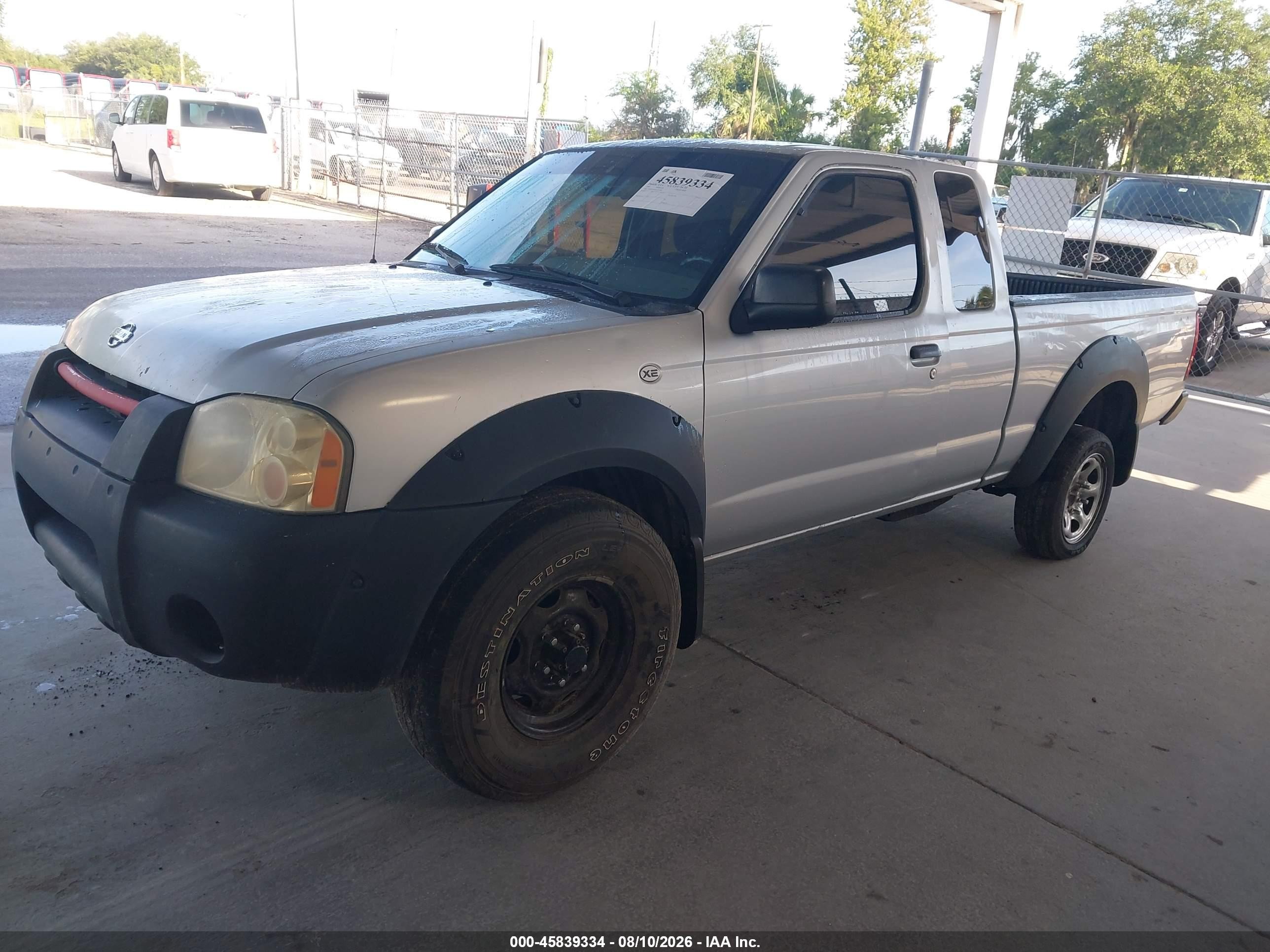 2001 Nissan Frontier Xe-v6 Silver vin: 1N6ED26Y01C315509