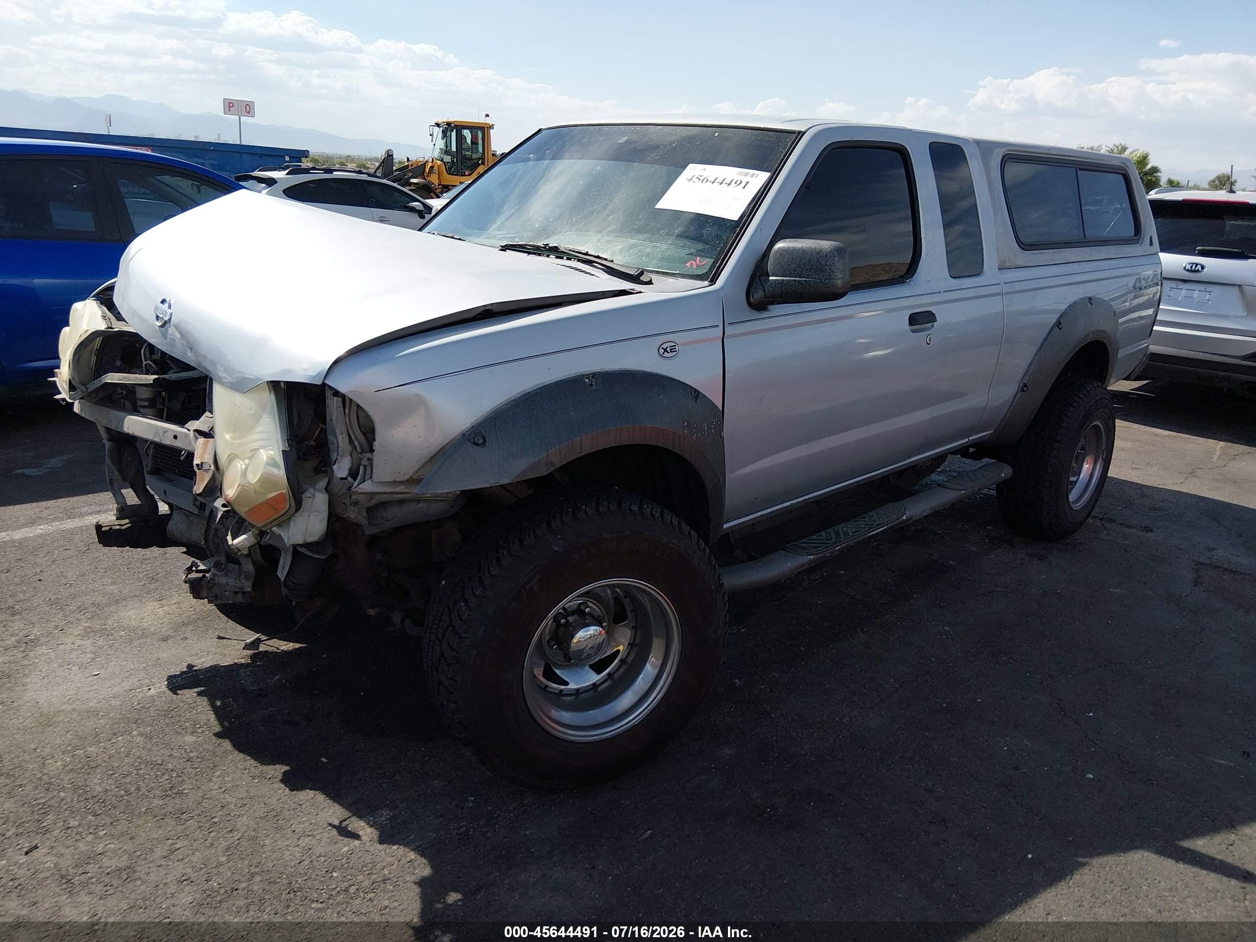 2001 Nissan Frontier Xe-v6 Silver vin: 1N6ED26Y01C387648