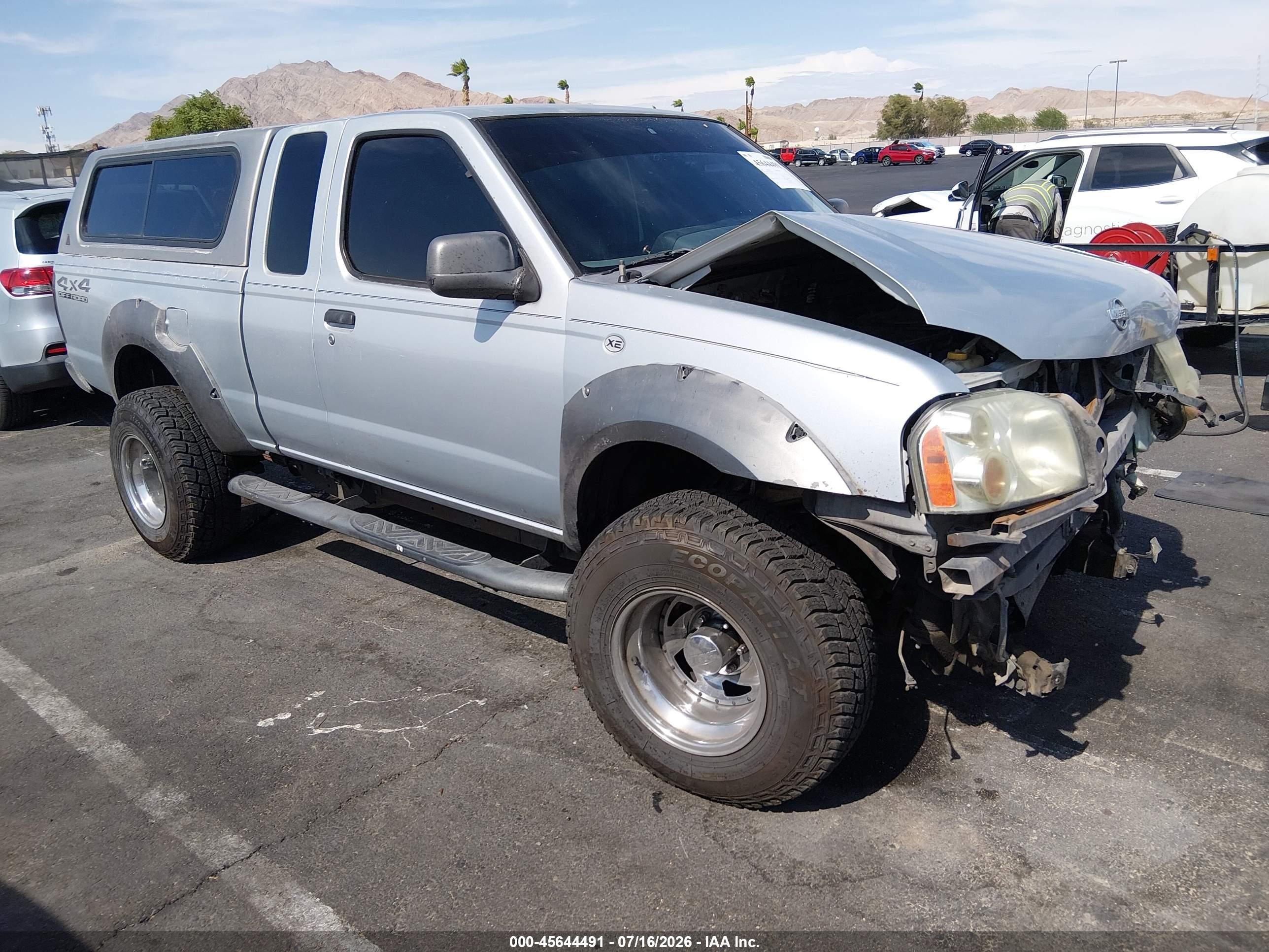 2001 Nissan Frontier Xe-v6 Silver vin: 1N6ED26Y01C387648