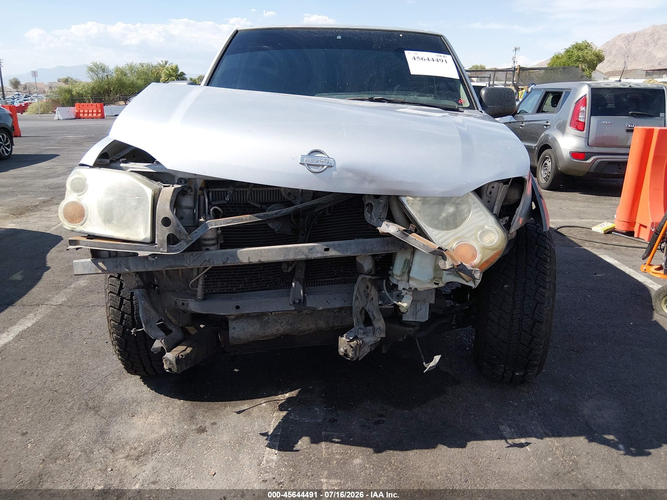2001 Nissan Frontier Xe-v6 Silver vin: 1N6ED26Y01C387648