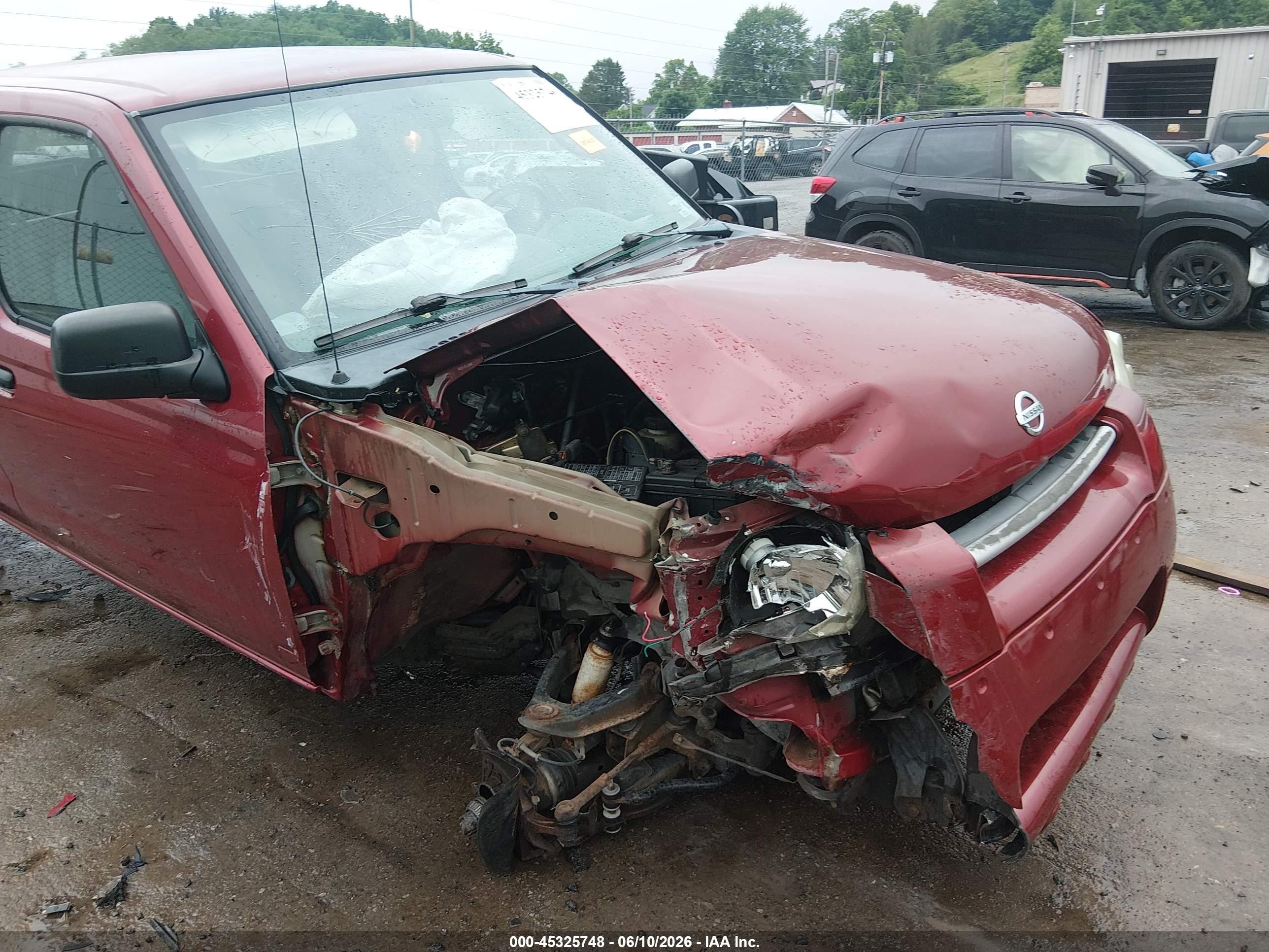2004 Nissan Frontier Xe-v6 Red vin: 1N6ED26Y04C426131
