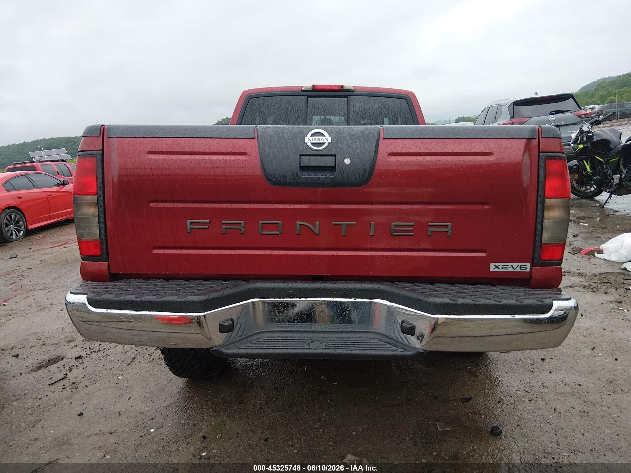 2004 Nissan Frontier Xe-v6 Red vin: 1N6ED26Y04C426131