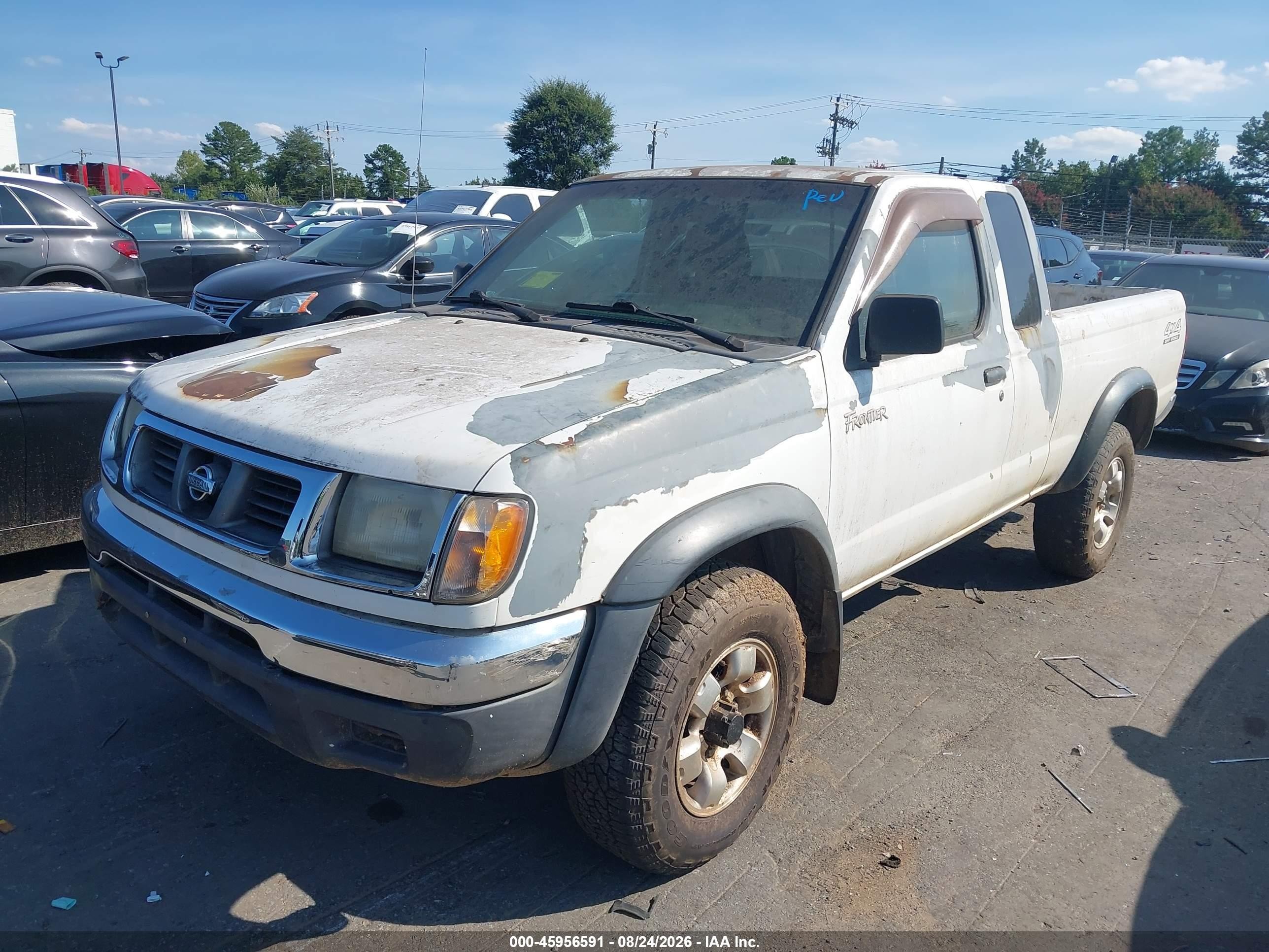1999 Nissan Frontier Se-v6/xe-v6 White vin: 1N6ED26Y0XC311677