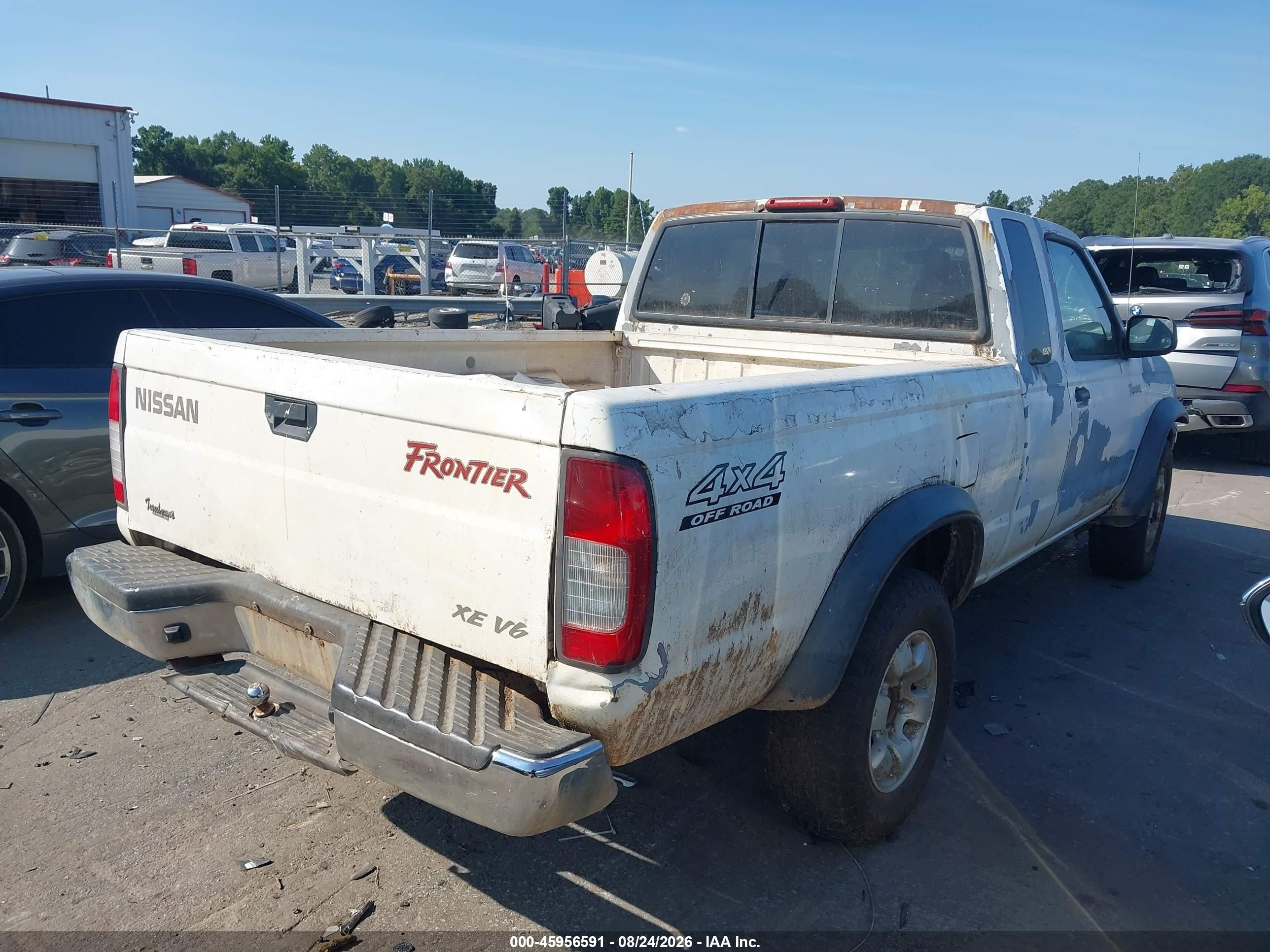 1999 Nissan Frontier Se-v6/xe-v6 White vin: 1N6ED26Y0XC311677