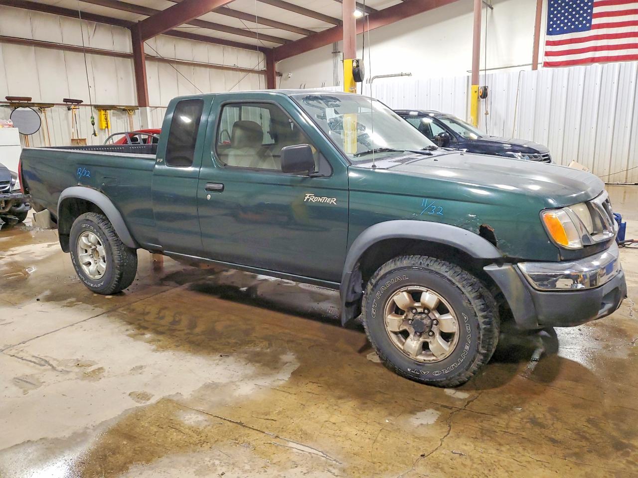 2000 Nissan Frontier Xe-v6 Green vin: 1N6ED26Y3YC352595