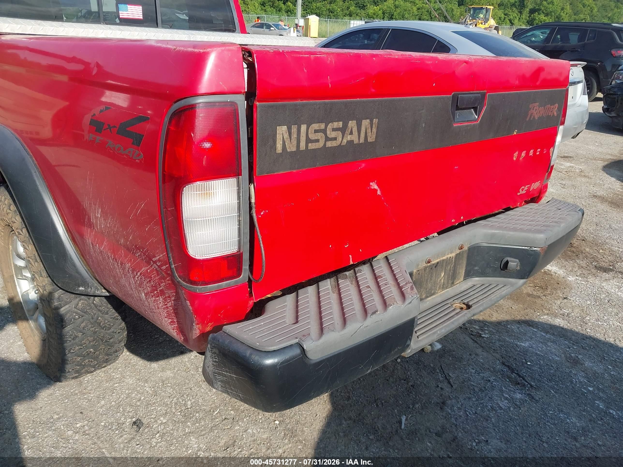 1999 Nissan Frontier Se-v6/xe-v6 Red vin: 1N6ED26Y4XC308331