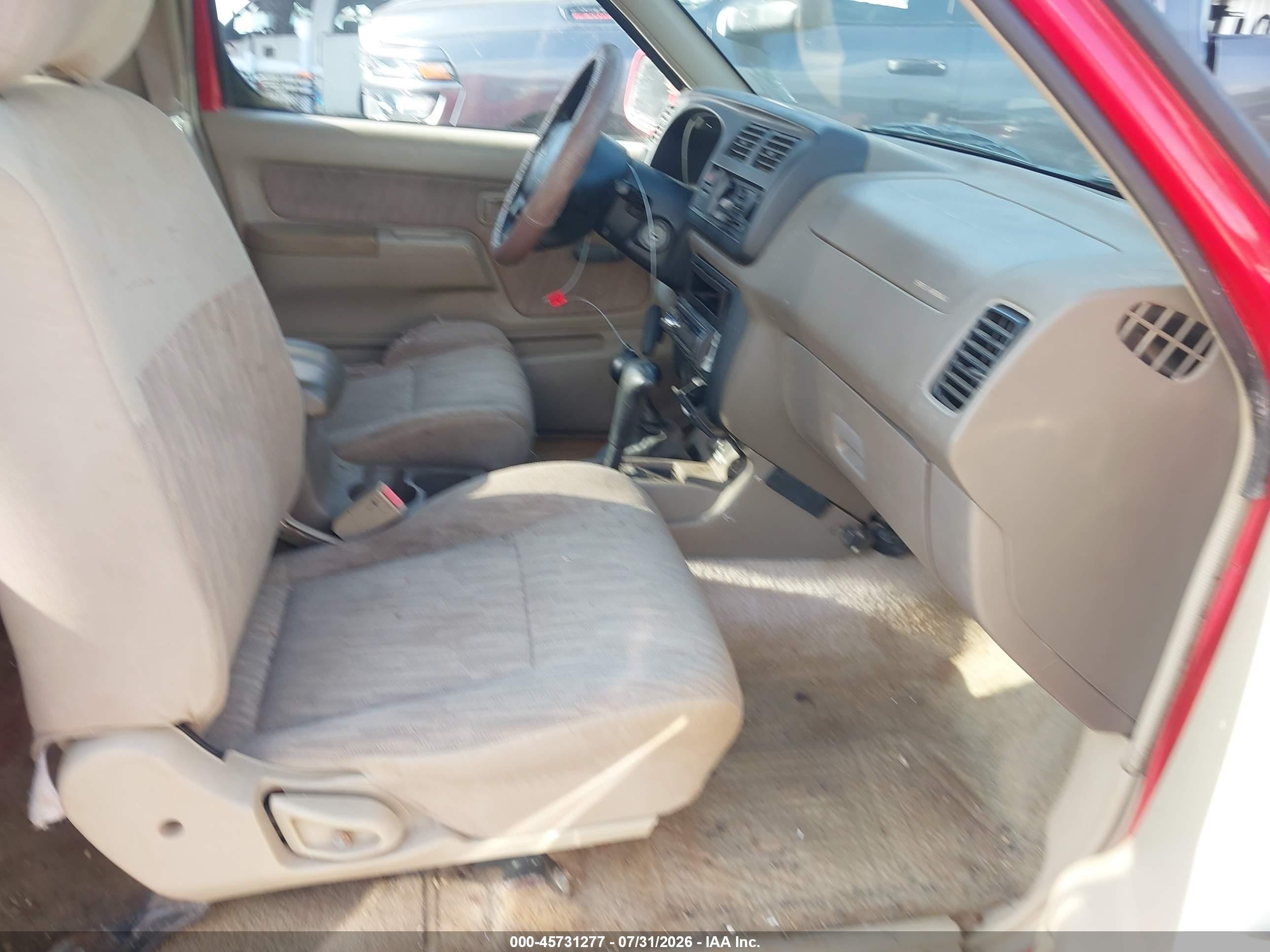 1999 Nissan Frontier Se-v6/xe-v6 Red vin: 1N6ED26Y4XC308331