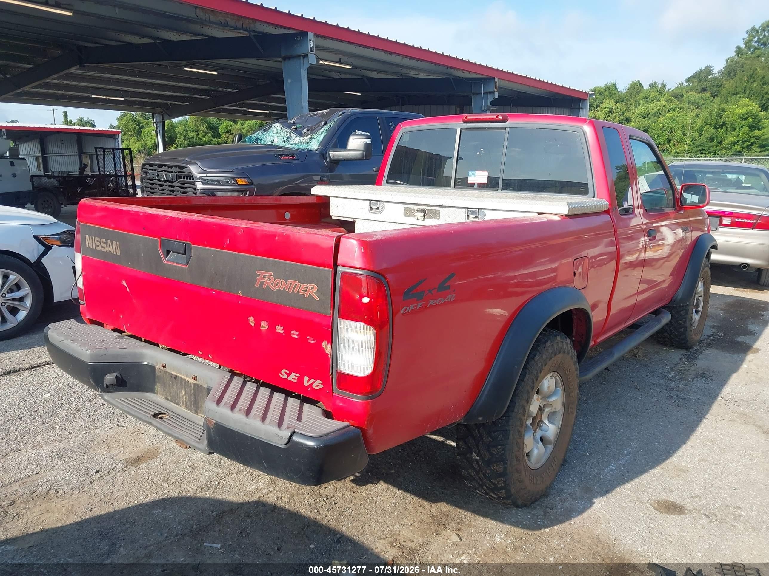 1999 Nissan Frontier Se-v6/xe-v6 Red vin: 1N6ED26Y4XC308331