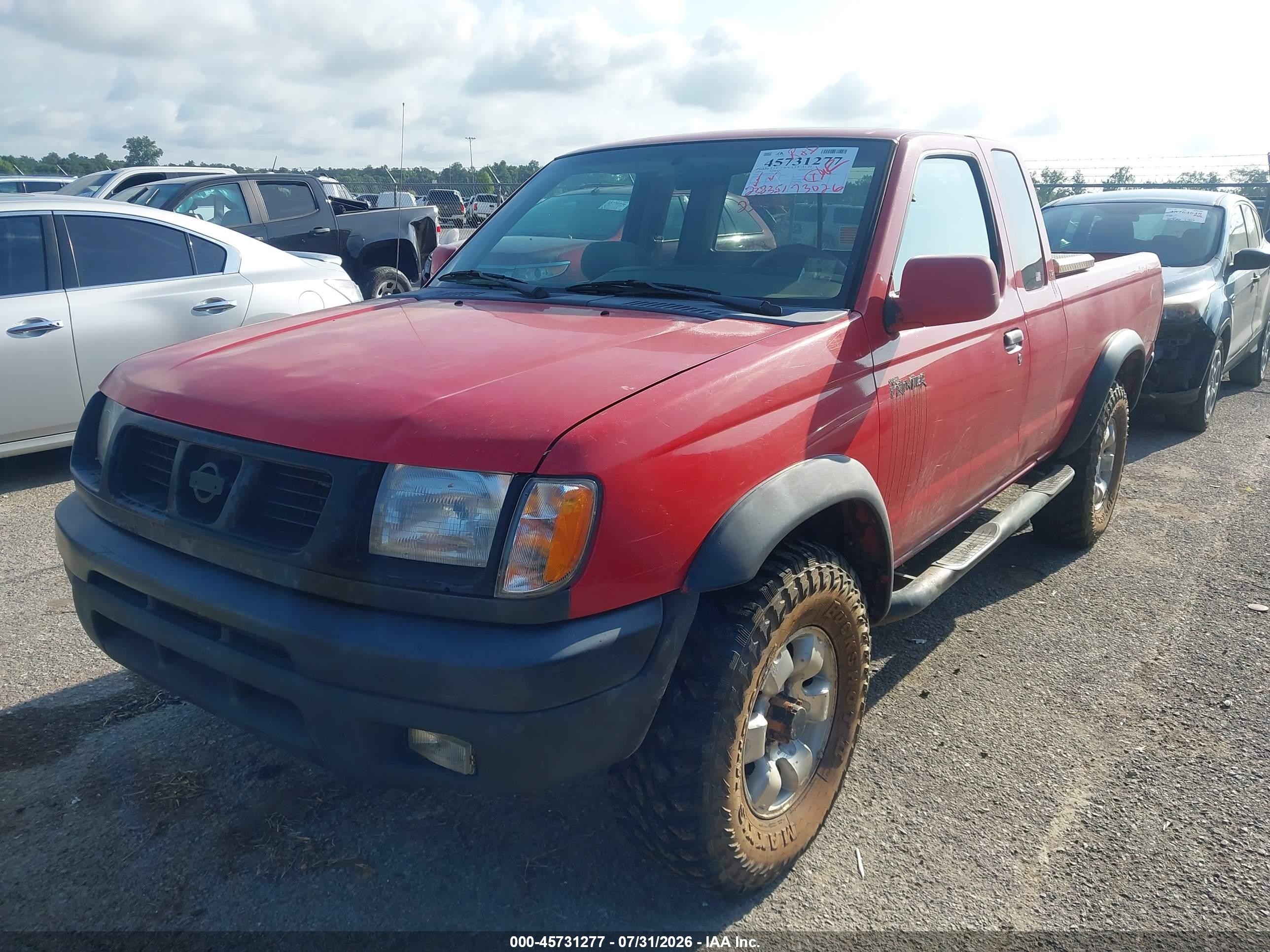 1999 Nissan Frontier Se-v6/xe-v6 Red vin: 1N6ED26Y4XC308331