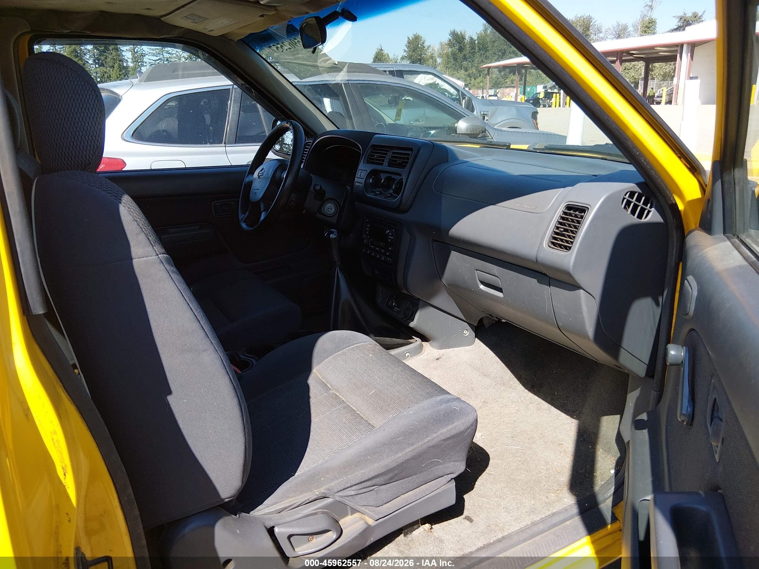 2001 Nissan Frontier Xe-v6 Yellow vin: 1N6ED26Y51C323573