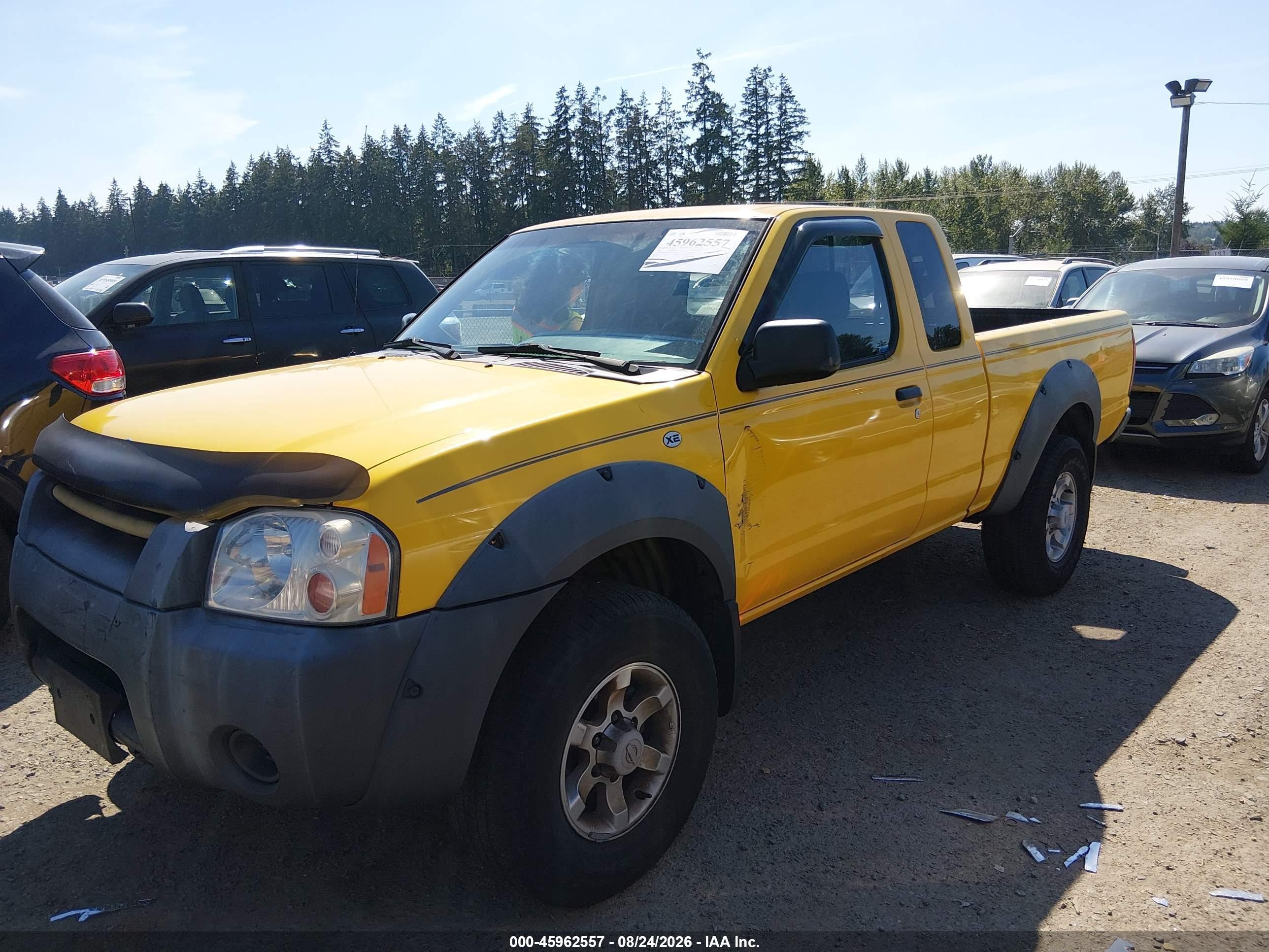 2001 Nissan Frontier Xe-v6 Yellow vin: 1N6ED26Y51C323573