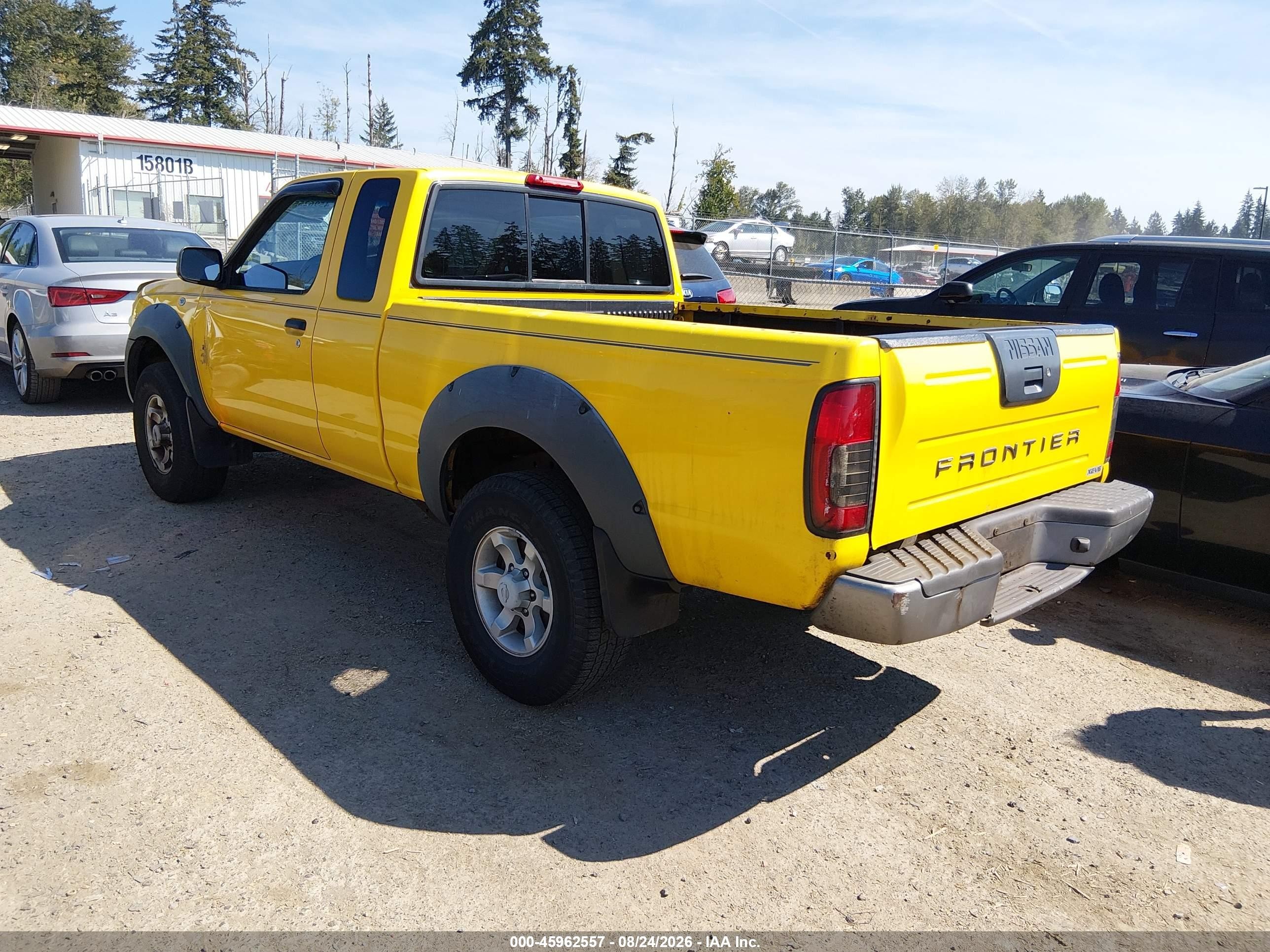 2001 Nissan Frontier Xe-v6 Yellow vin: 1N6ED26Y51C323573