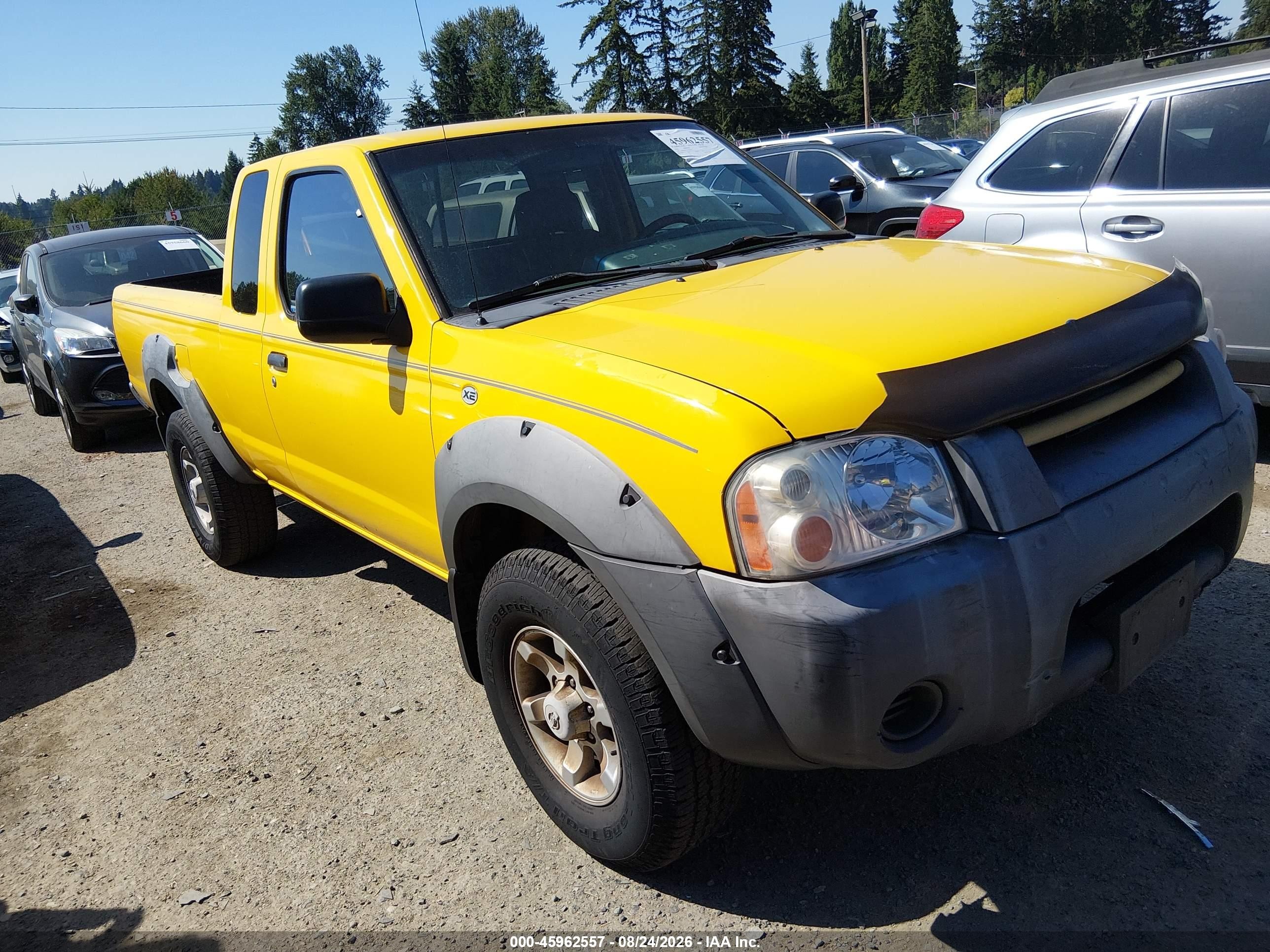 2001 Nissan Frontier Xe-v6 Yellow vin: 1N6ED26Y51C323573