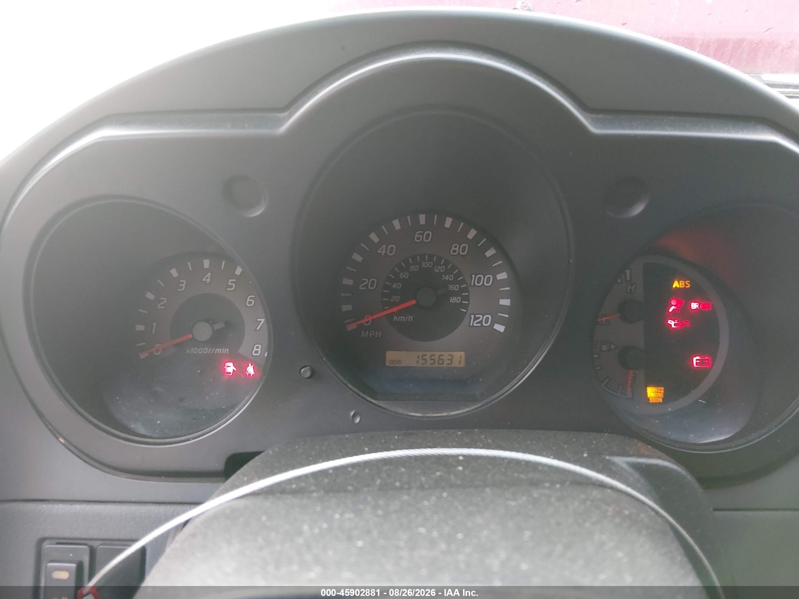 2003 Nissan Frontier Xe-v6 Burgundy vin: 1N6ED26Y53C457020