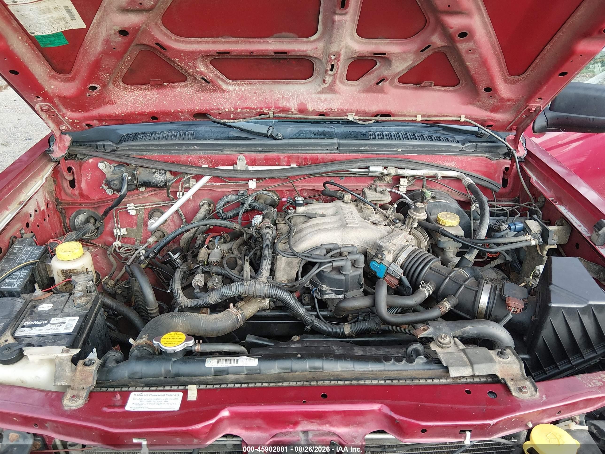 2003 Nissan Frontier Xe-v6 Burgundy vin: 1N6ED26Y53C457020