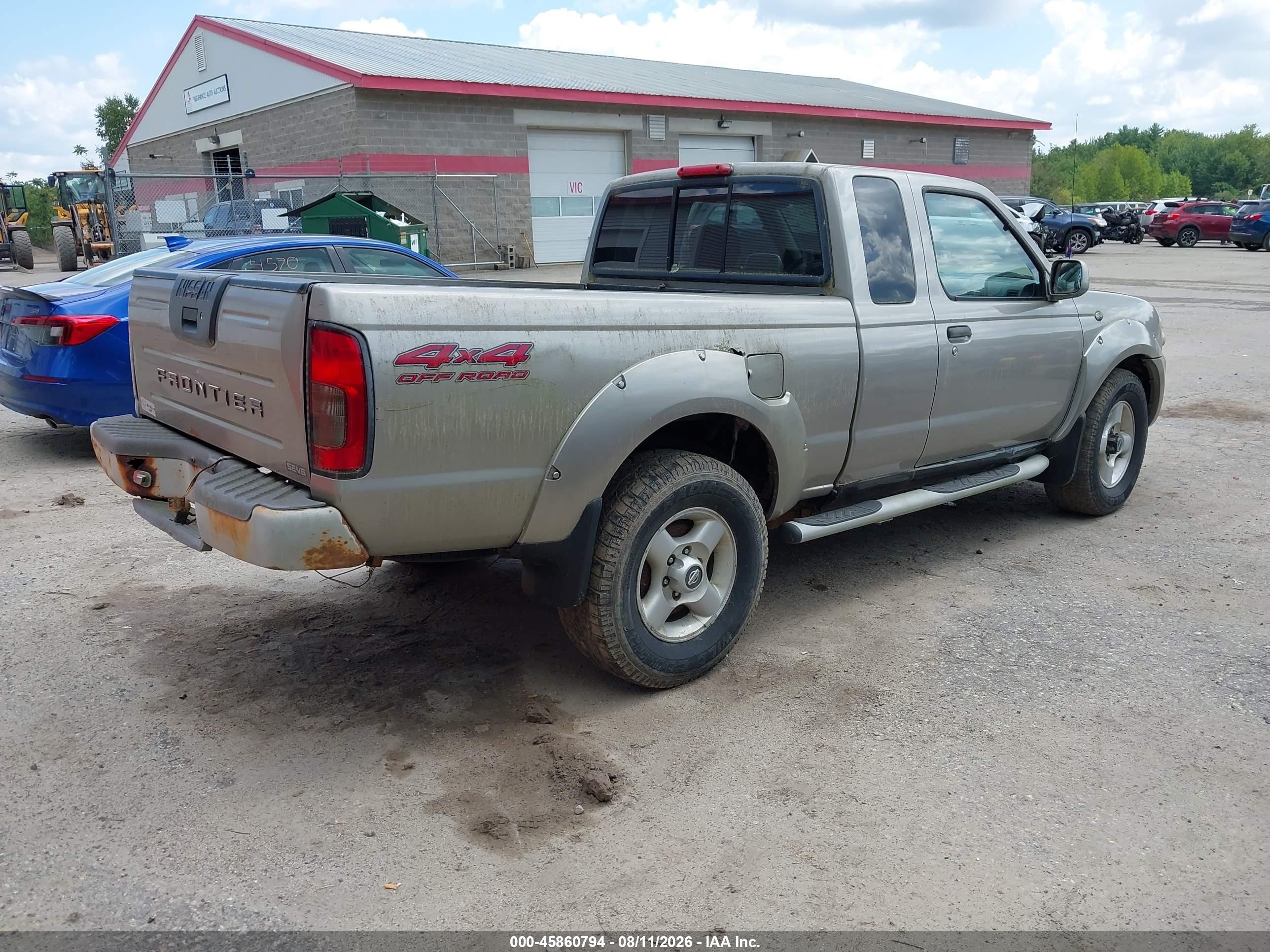 2001 Nissan Frontier Se-v6 Gray vin: 1N6ED26Y71C364173