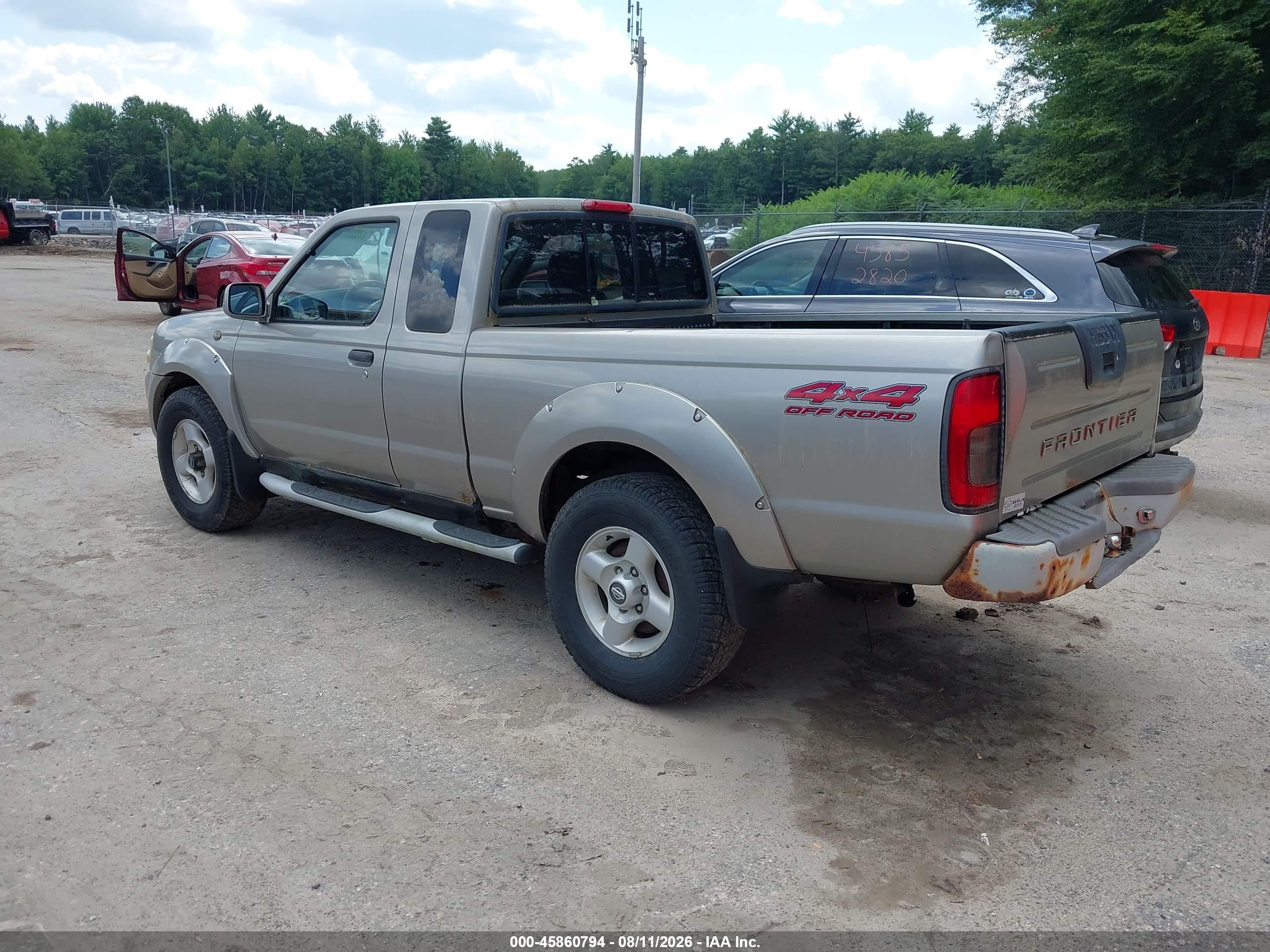 2001 Nissan Frontier Se-v6 Gray vin: 1N6ED26Y71C364173