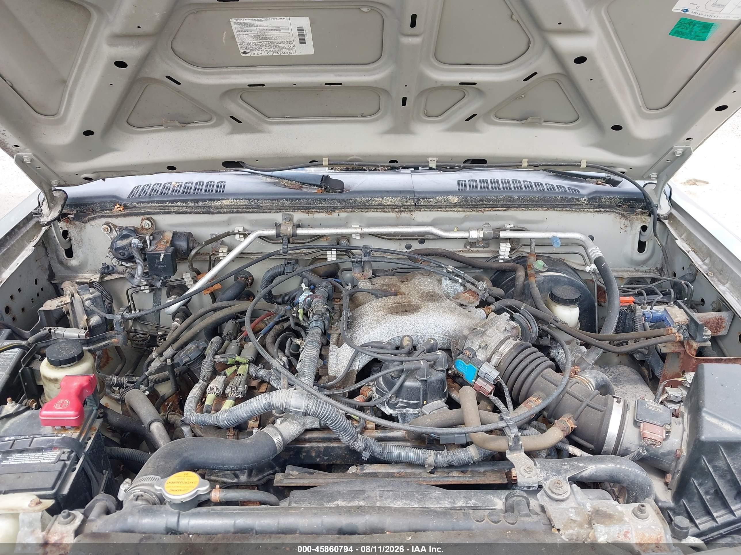 2001 Nissan Frontier Se-v6 Gray vin: 1N6ED26Y71C364173