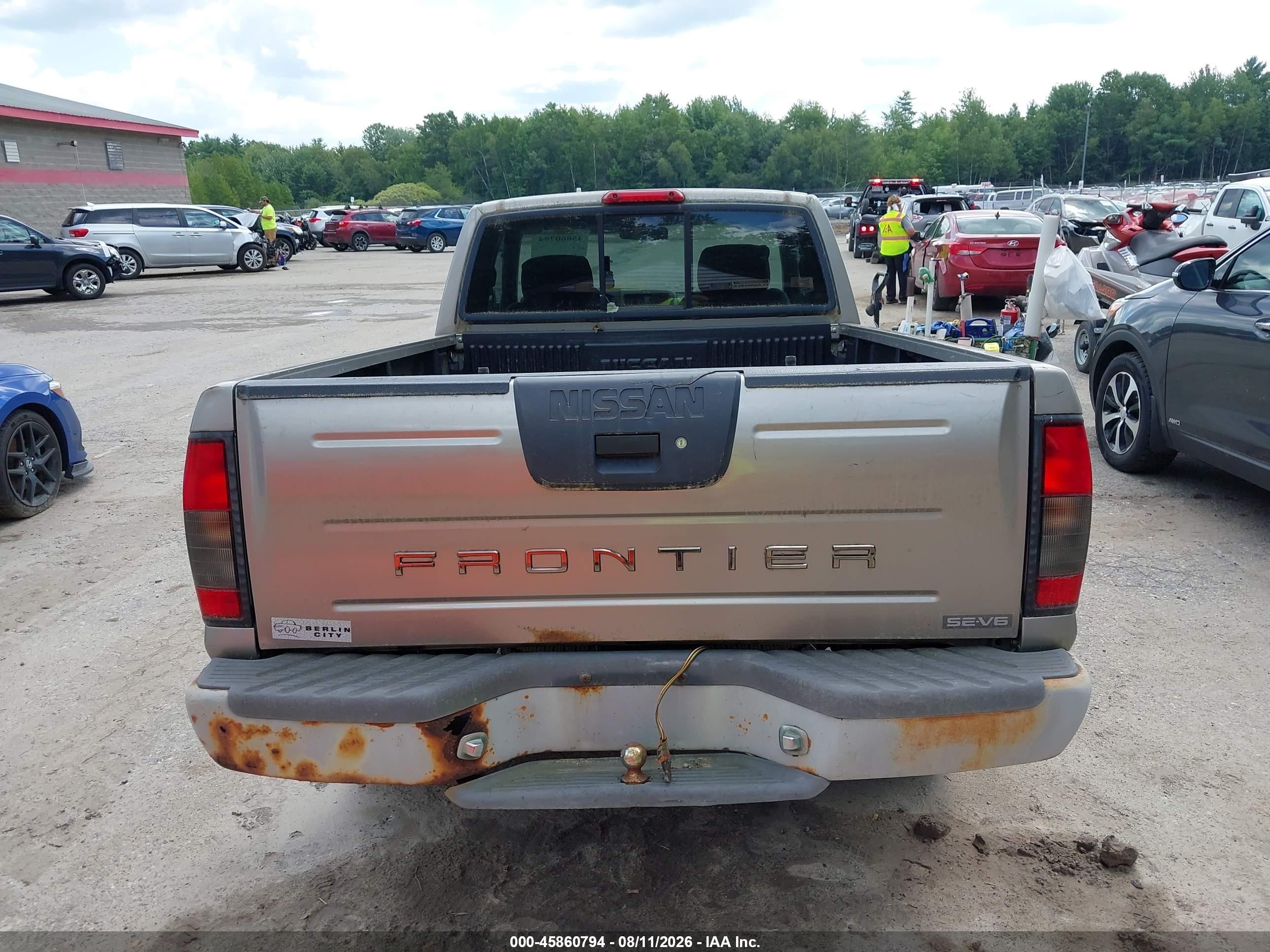 2001 Nissan Frontier Se-v6 Gray vin: 1N6ED26Y71C364173