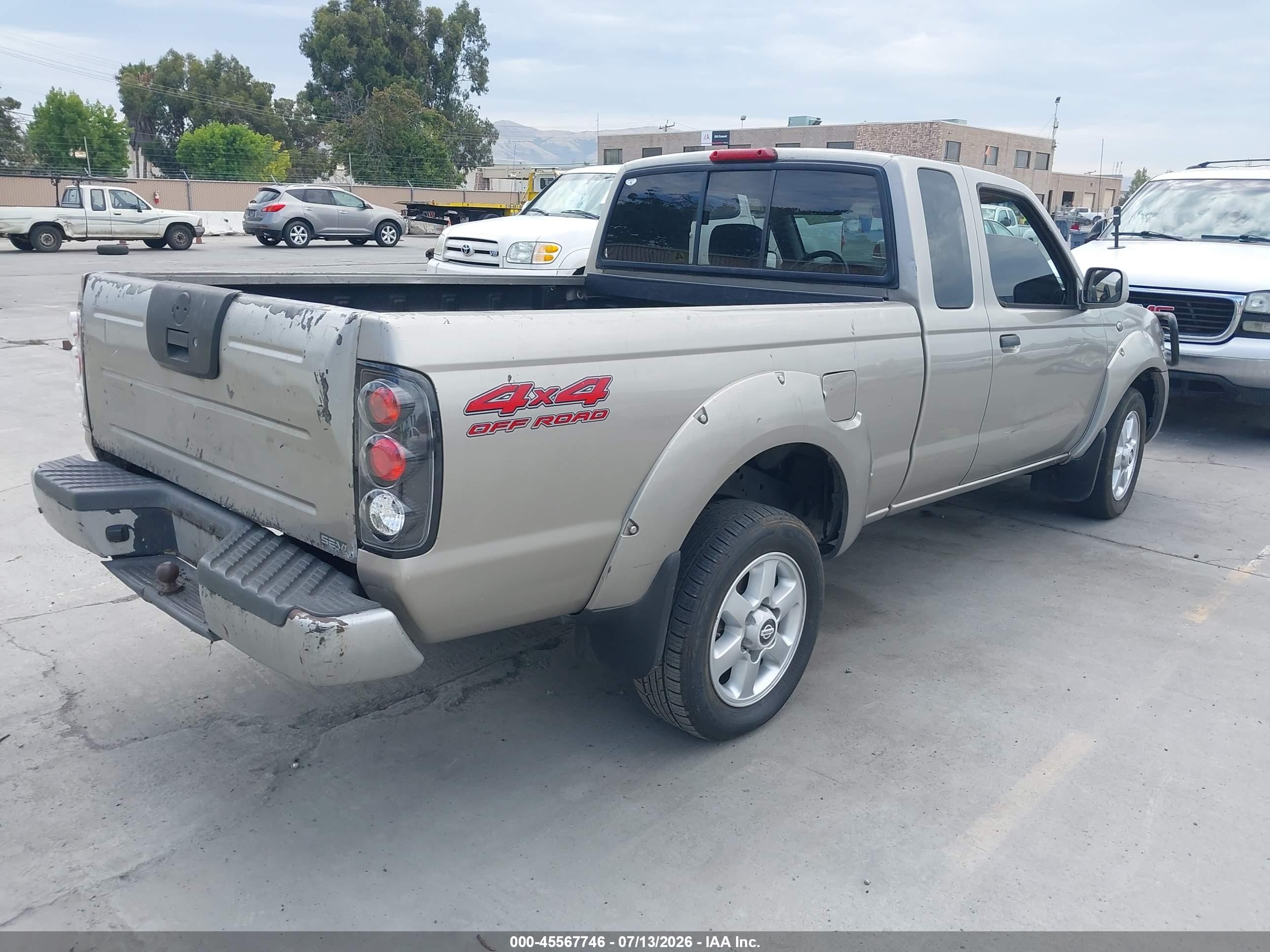 2001 Nissan Frontier Se-v6 Золотой vin: 1N6ED26Y71C374766