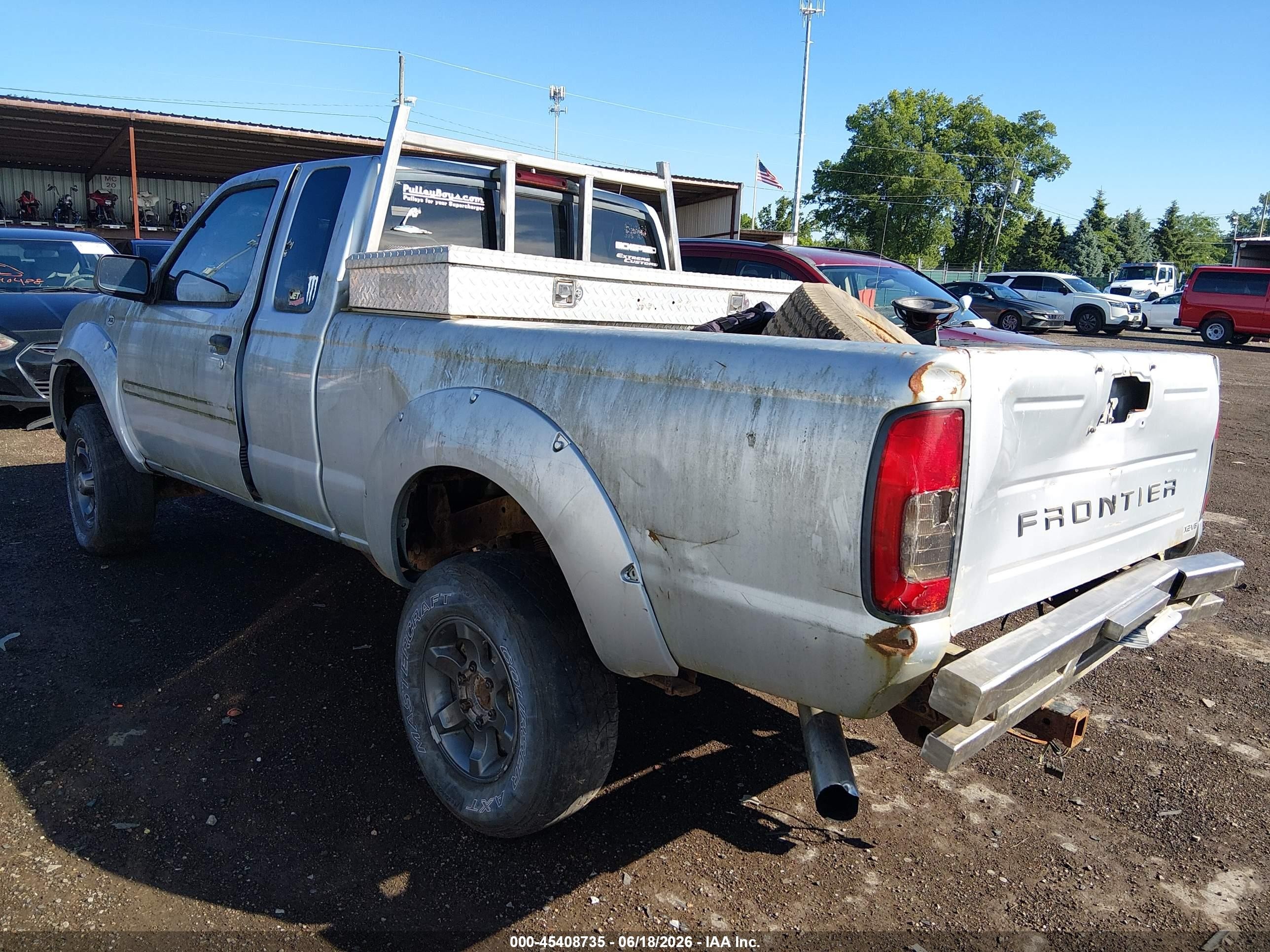 2002 Nissan Frontier Xe-v6 Silver vin: 1N6ED26Y72C375398