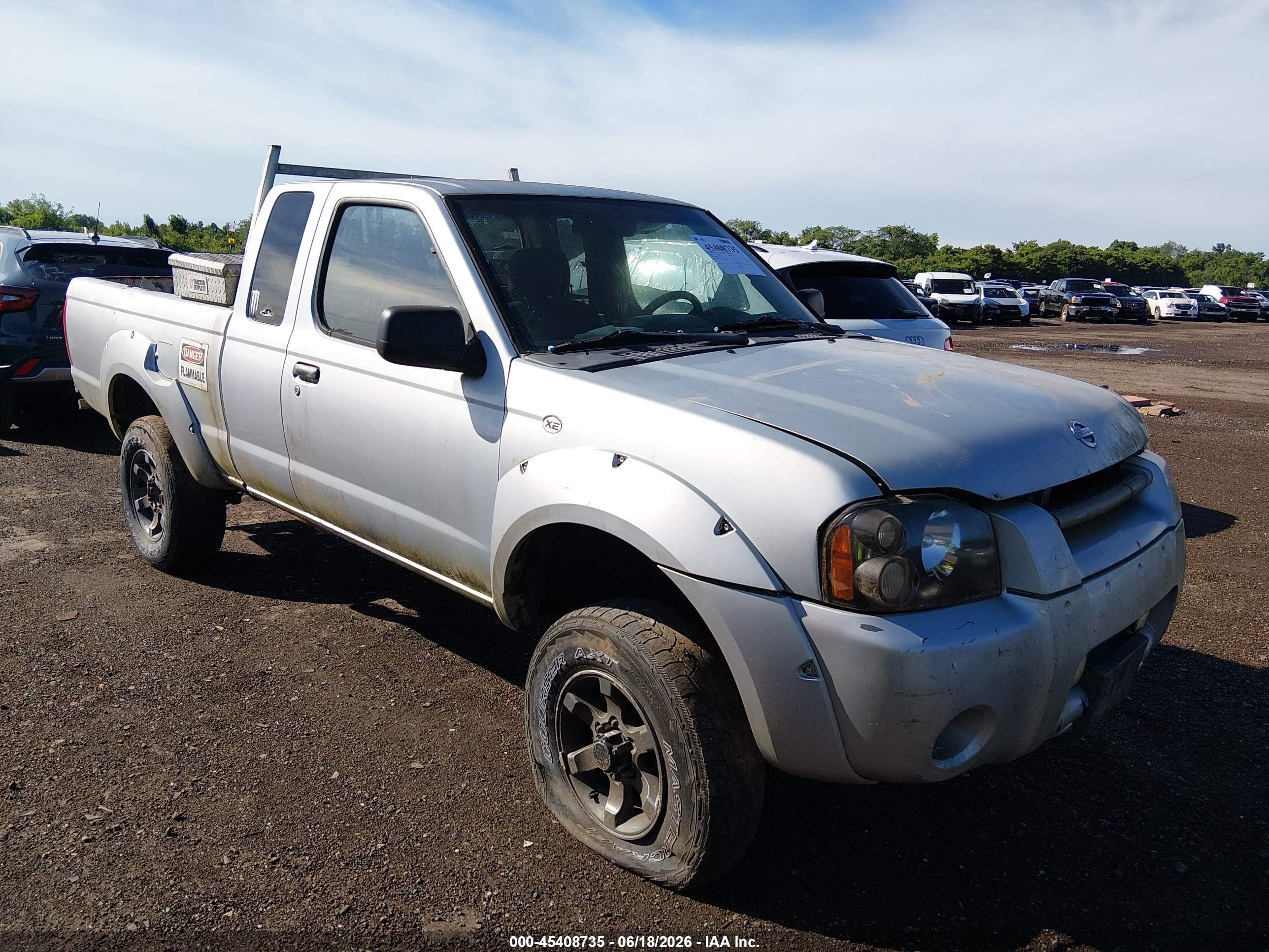 2002 Nissan Frontier Xe-v6 Silver vin: 1N6ED26Y72C375398