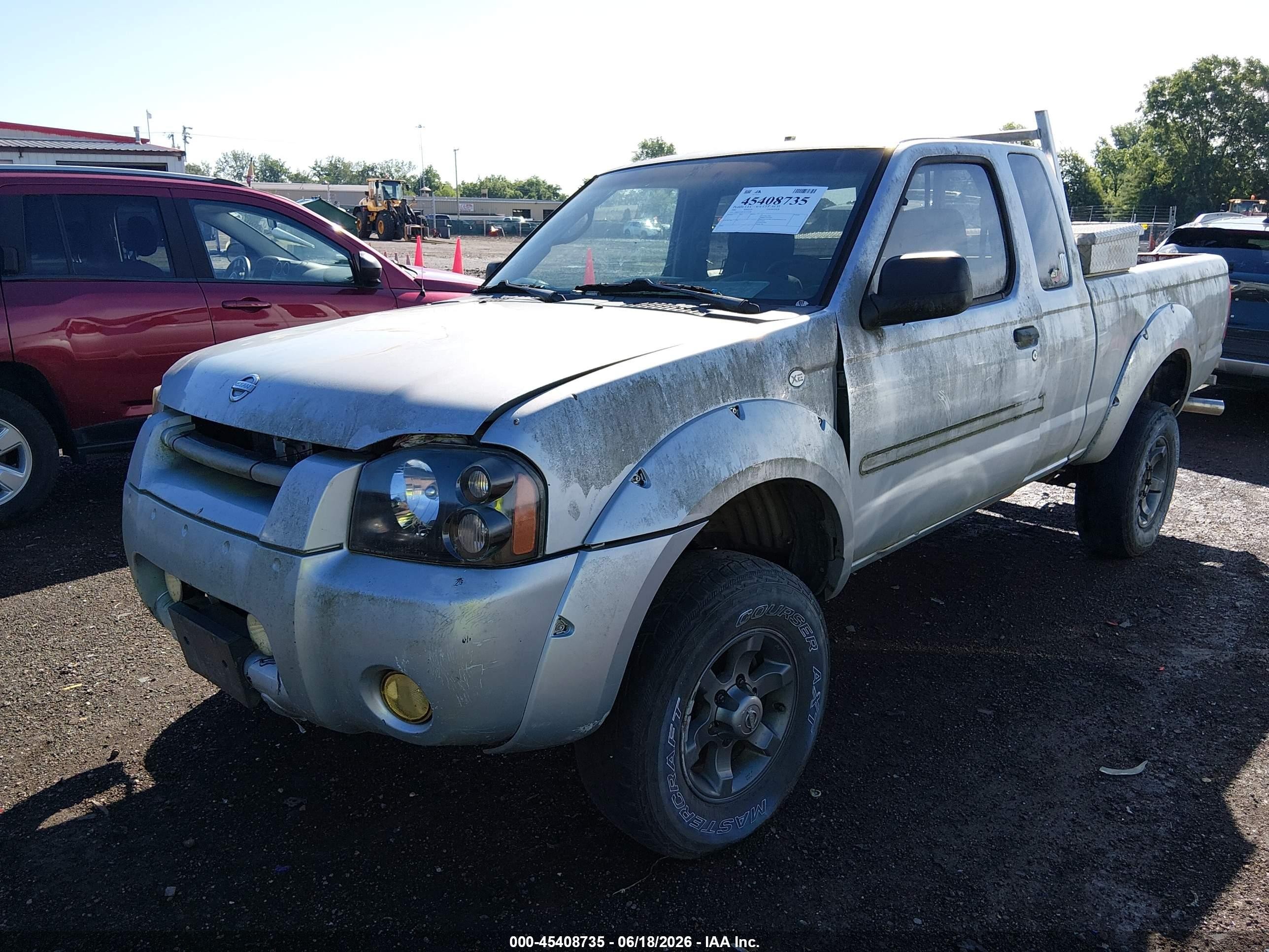 2002 Nissan Frontier Xe-v6 Silver vin: 1N6ED26Y72C375398